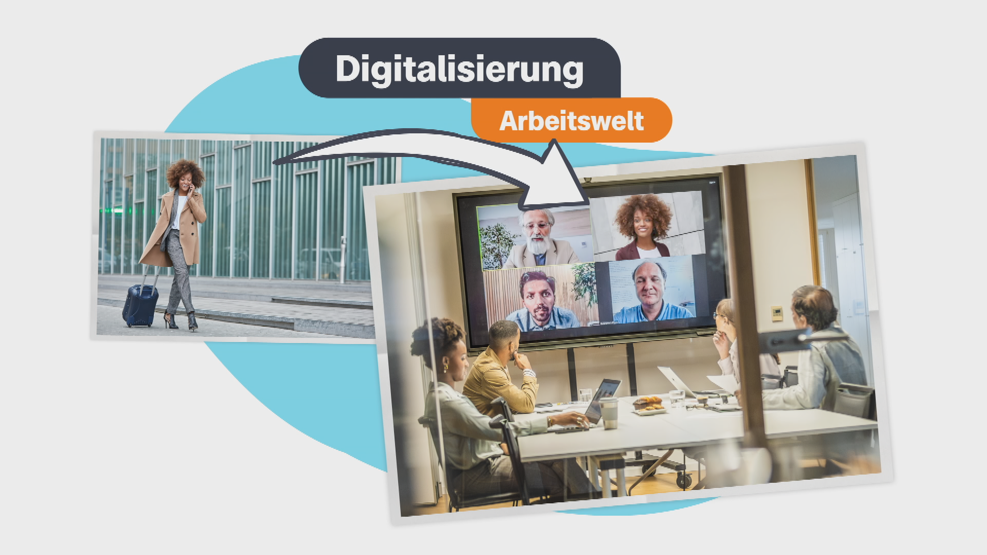 Erklärgrafik Digitalisierung