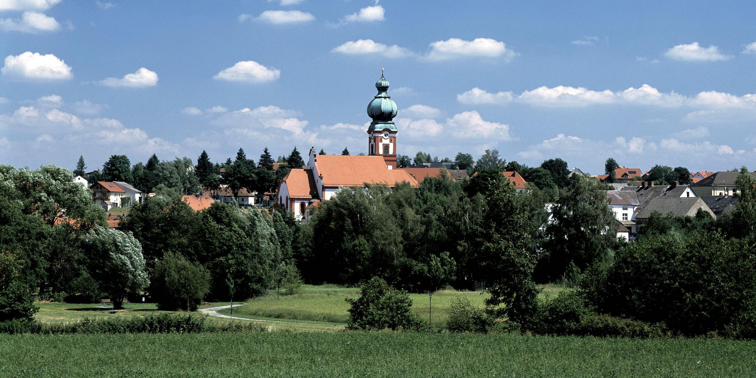 Stadtansicht von Eslarn im Loisbachtal