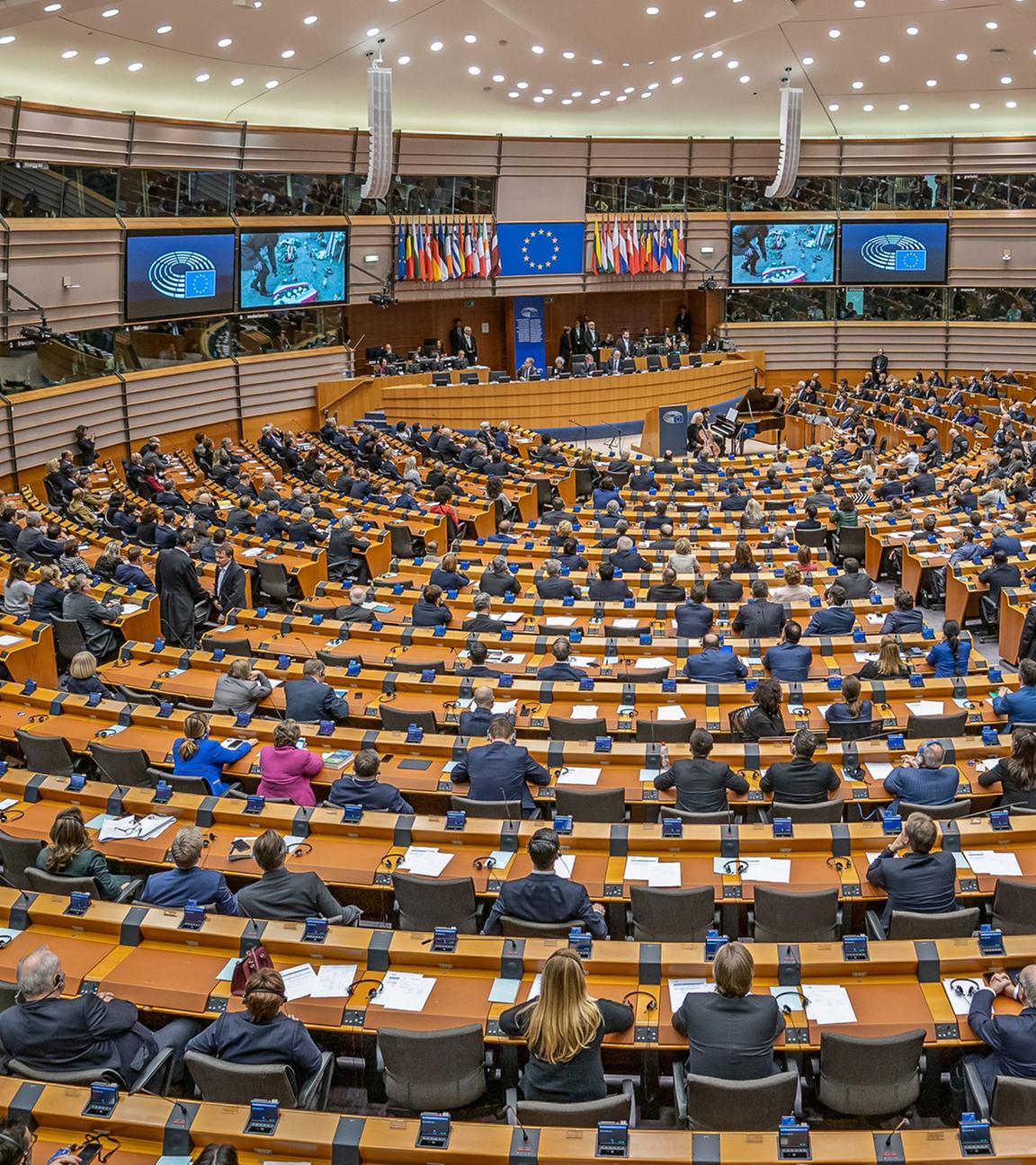 Die Mitglieder des Europäischen Parlaments sind im Plenarsaal am 29.01.2020 in Brüssel versammelt