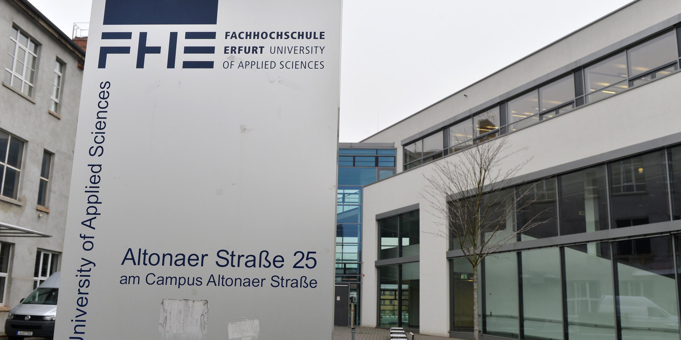 Archiv: Fachhochschule Erfurt, aufgenommen am 23.01.2014