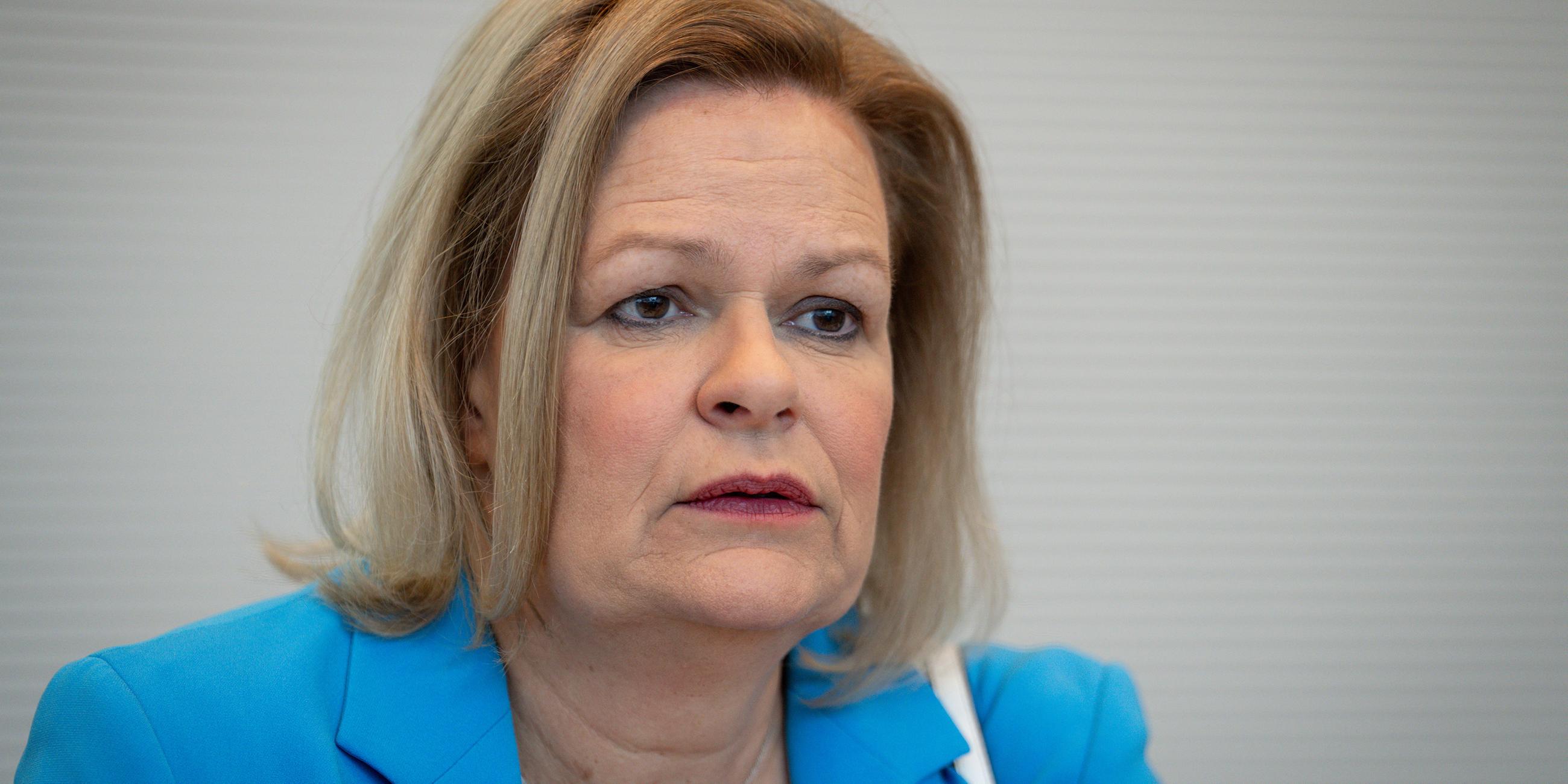 Bundesinnenministerin Nancy Faeser (SPD