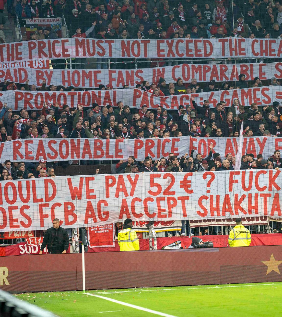 Fanprotest der Bayern München Fans