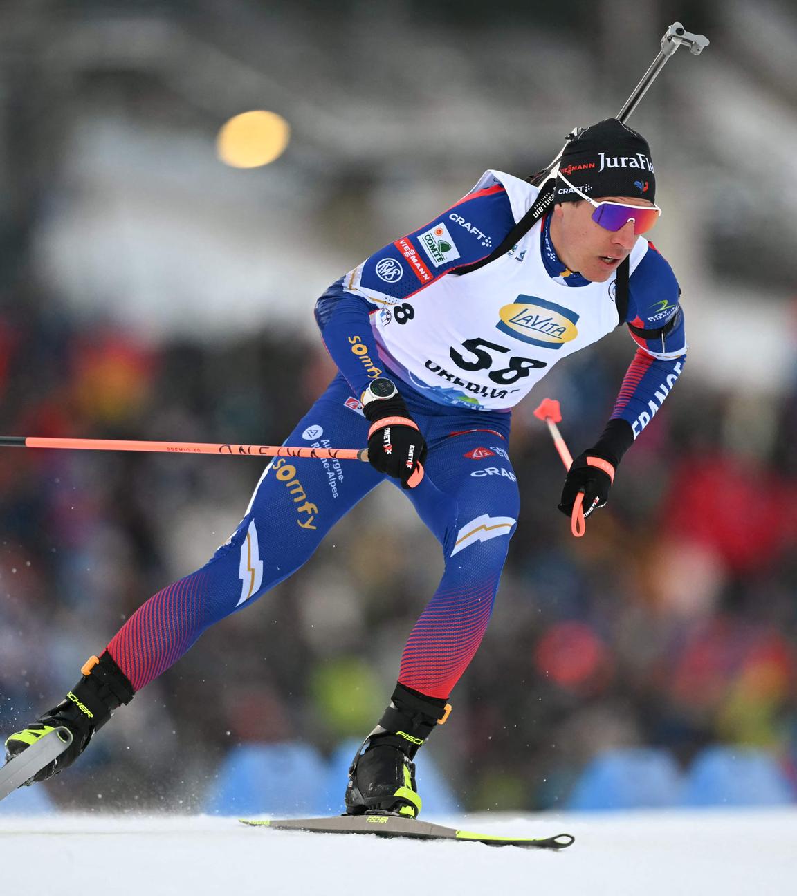 Quentin Fillon-Maillet in Oberhof in Aktion