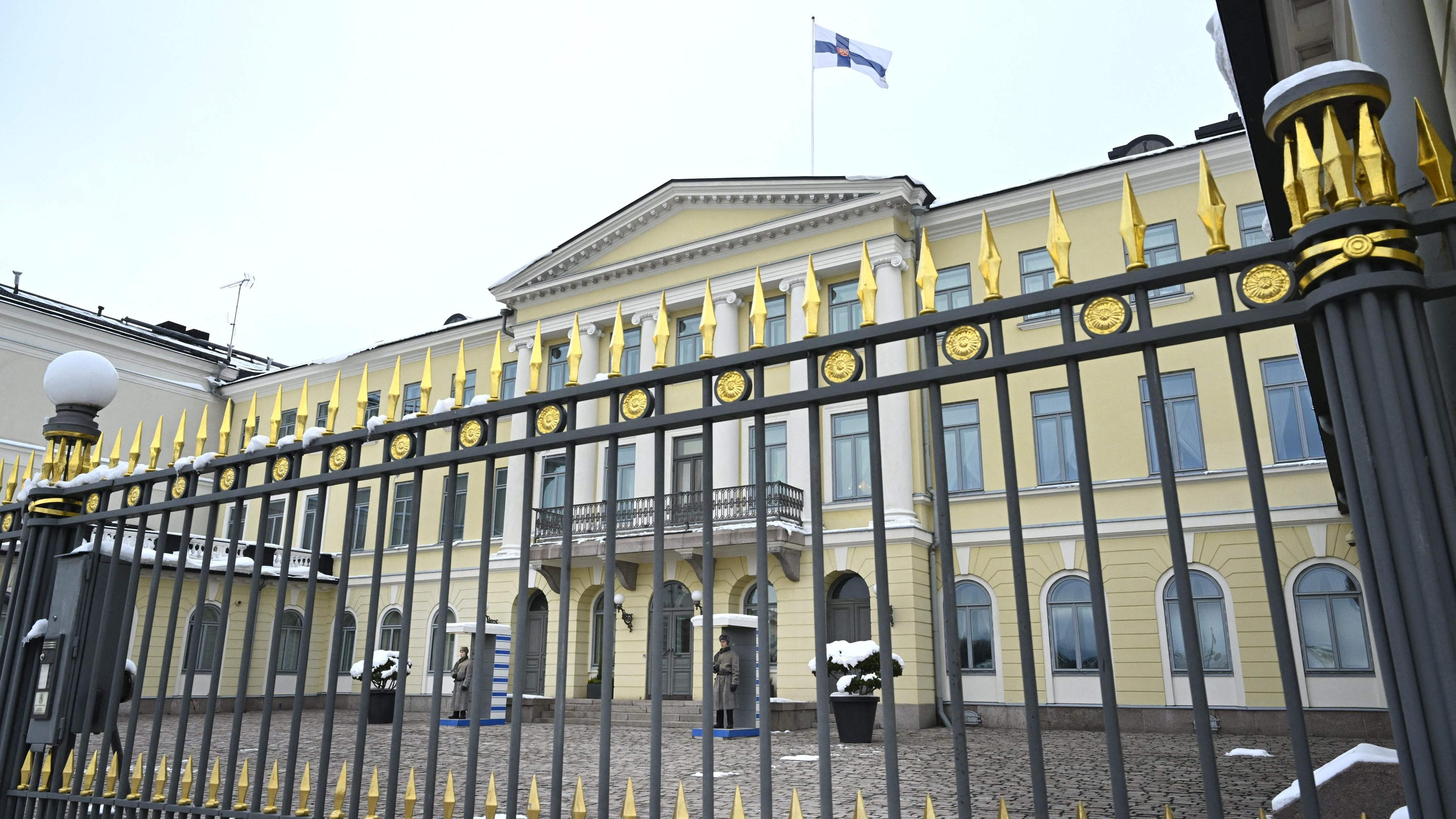 Der Präsidentenpalast in Helsinki, Finnland, wo der finnische Präsident ein Gipfeltreffen der NATO-Staaten im Ostseeraum ausrichten wird.