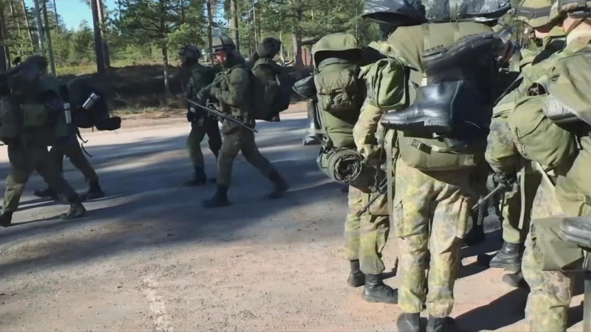 Soldaten im Wald