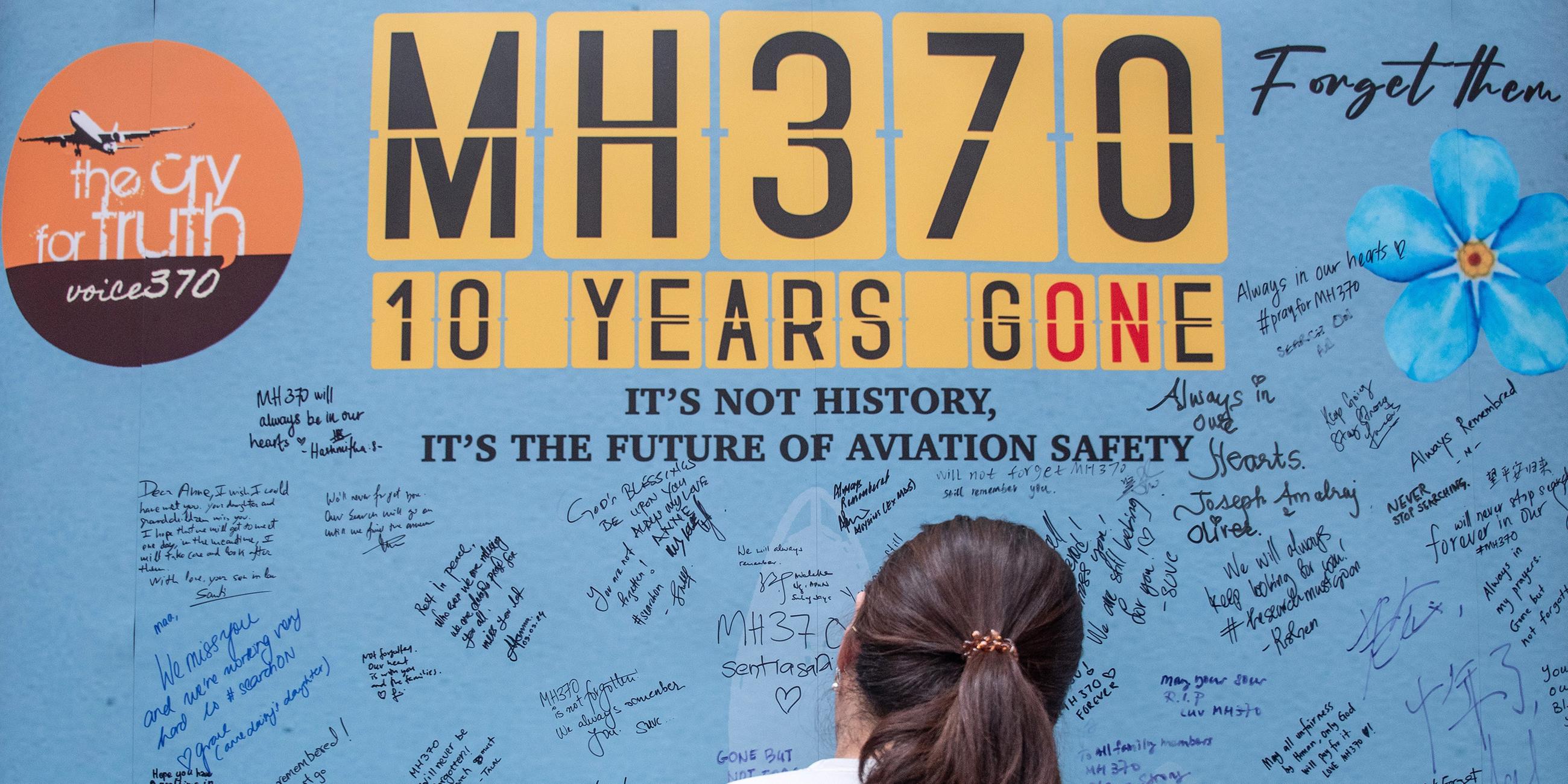 Malaysian Airlines Flug MH370 seit 10 Jahren vermisst