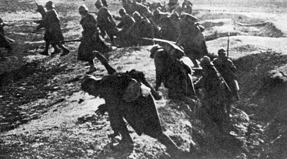 Französische Soldaten in der Schlacht von Verdun