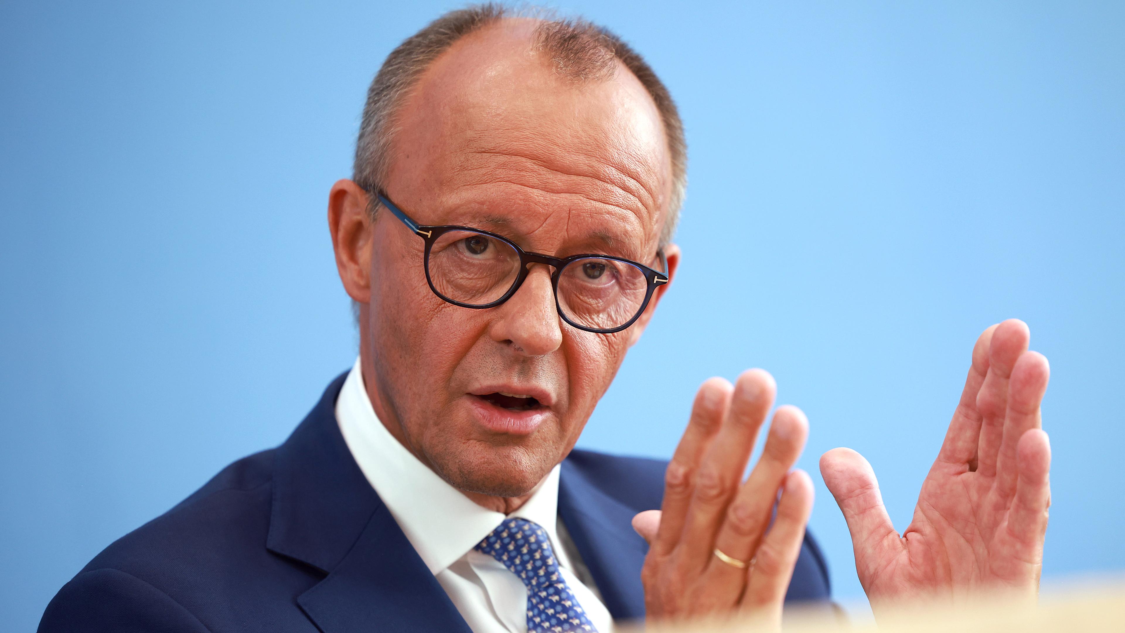 Friedrich Merz, CDU-Bundesvorsitzender und Unionsfraktionsvorsitzender, aufgenommen am 27.08.2024 in Berlin