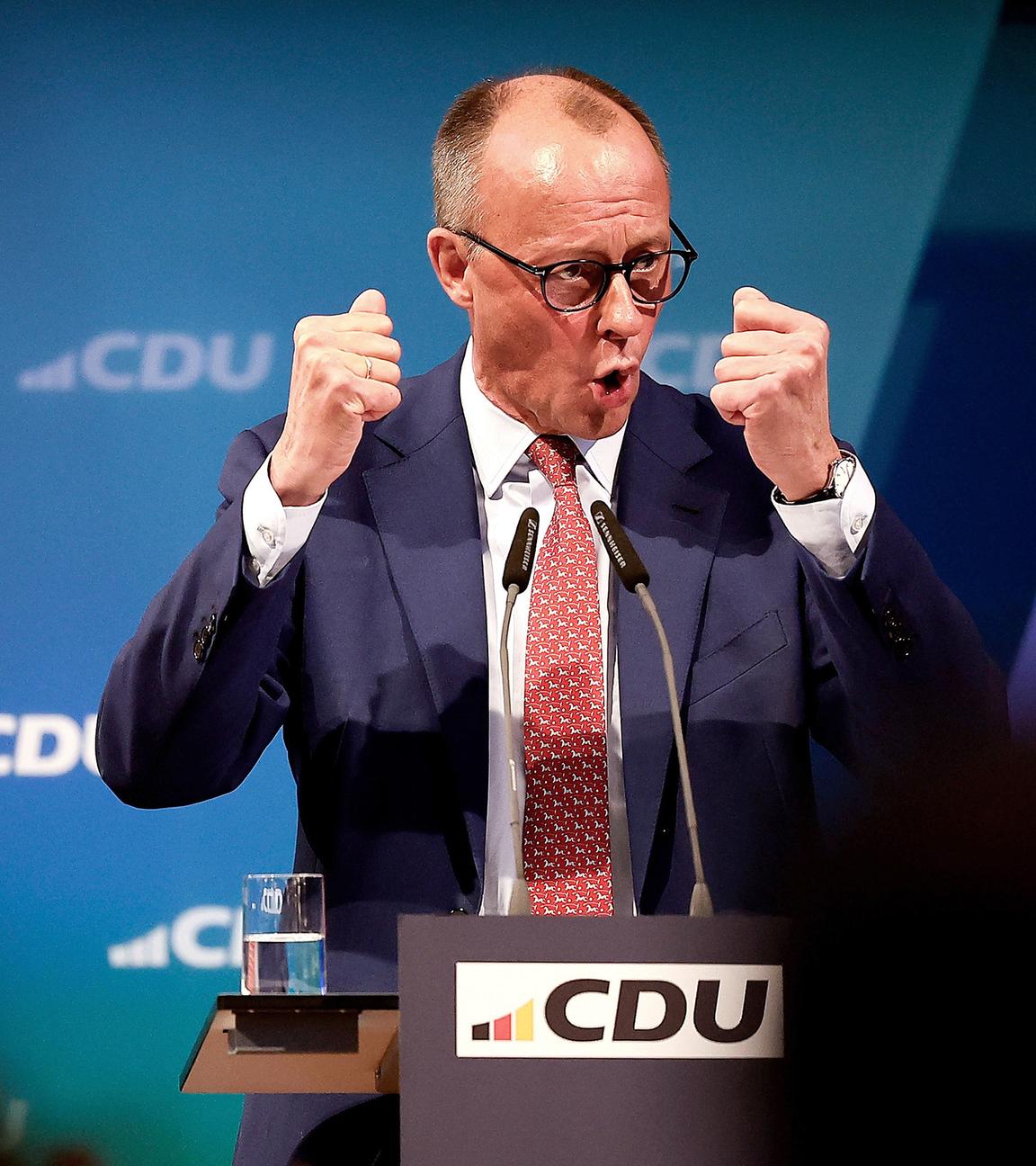 Friedrich Merz, CDU-Bundesvorsitzender und Unionsfraktionsvorsitzender, aufgenommen am 19.01.2025 in Brilon