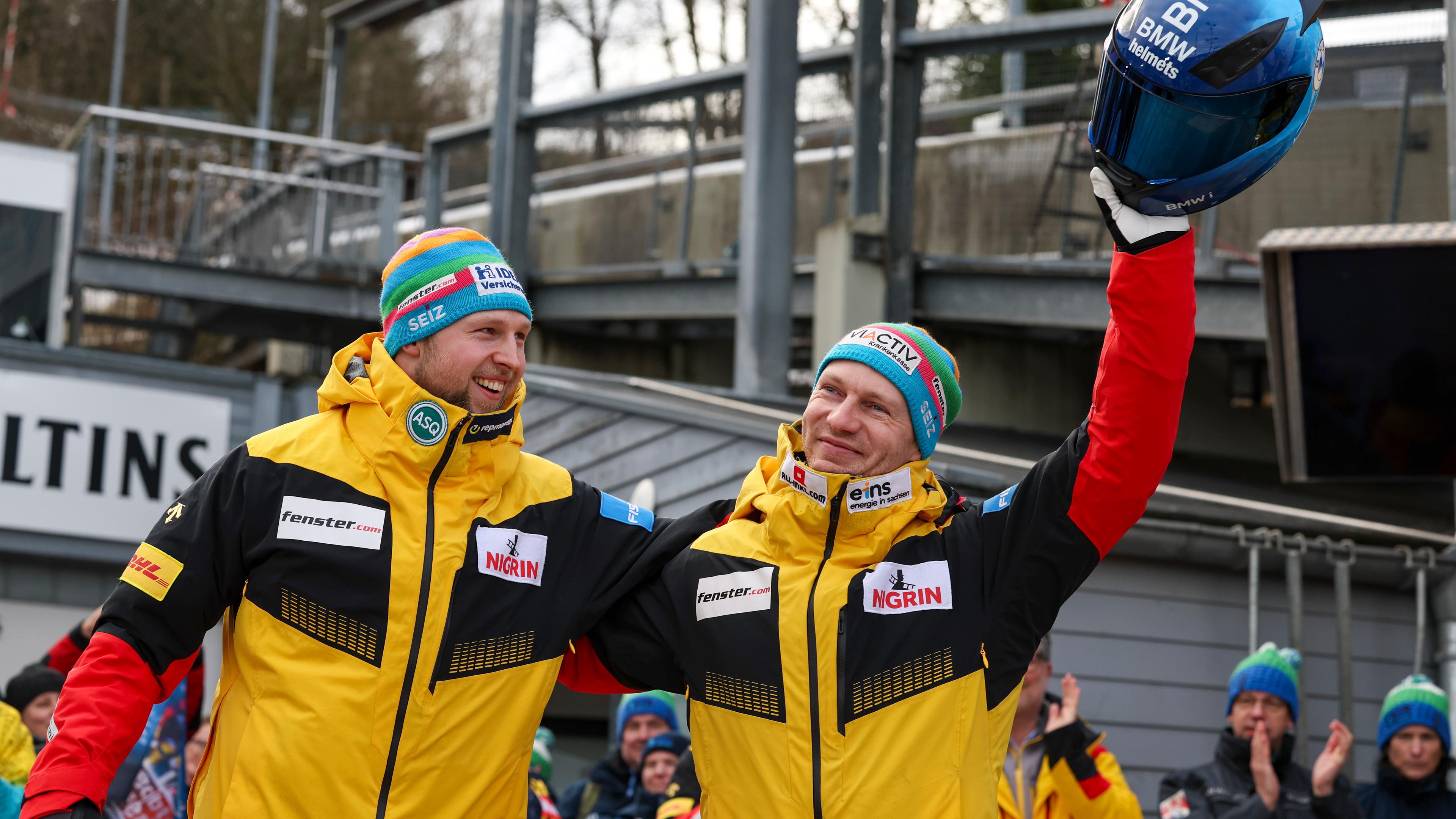 Francesco Friedrich (R) and Alexander Schüller 