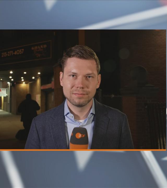 ZDF-Reporter Fritsche berichtet aus dem US-Bundesstaat Pennsylvania