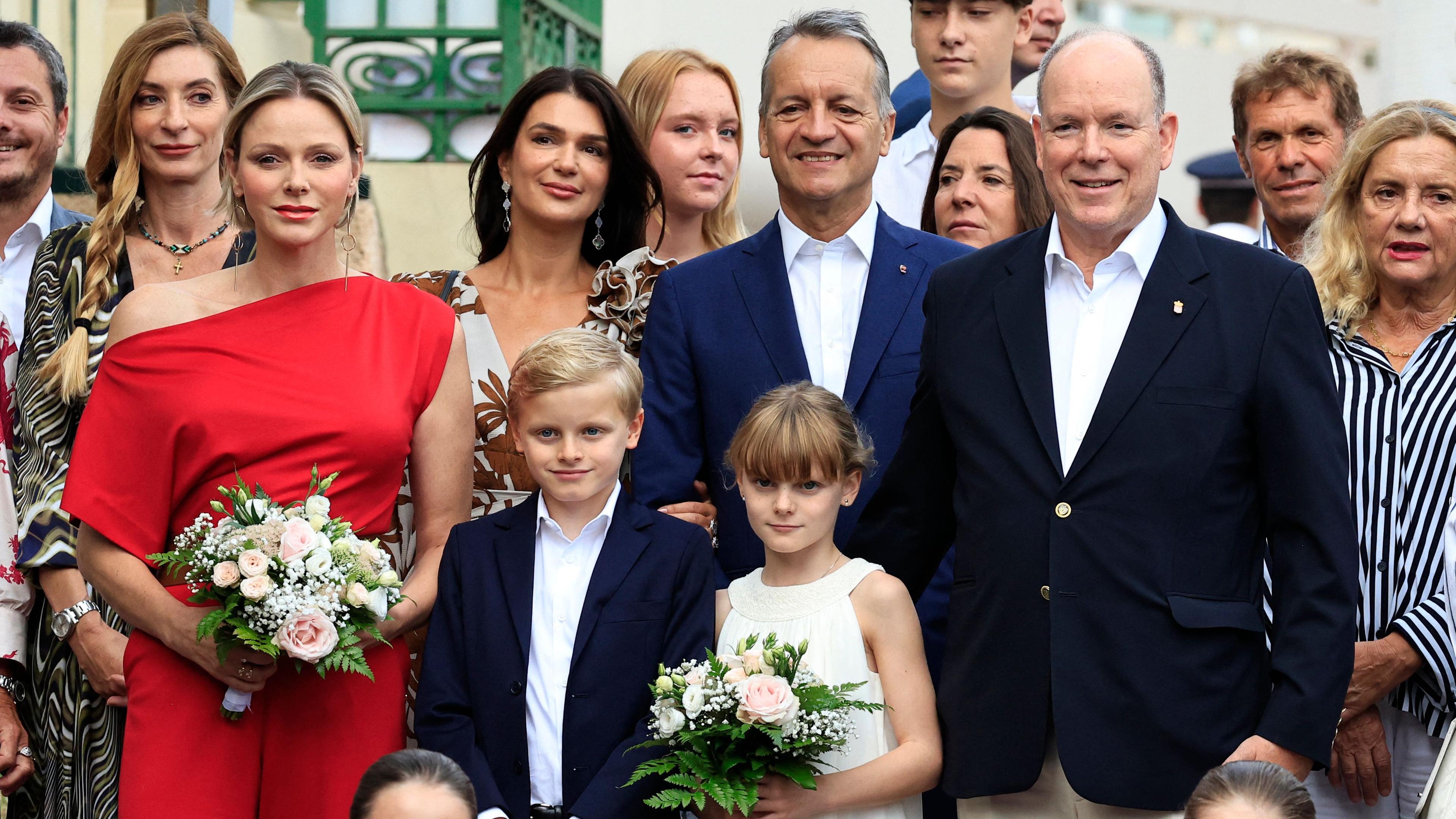 Fürst Albert II. und Fürstin Charlene von Monaco nehmen mit ihren Zwillingen Fürst Jacques und Fürstin Gabriella am traditionellen „Pique Nique Monegasque" am 07.09.2024 teil.