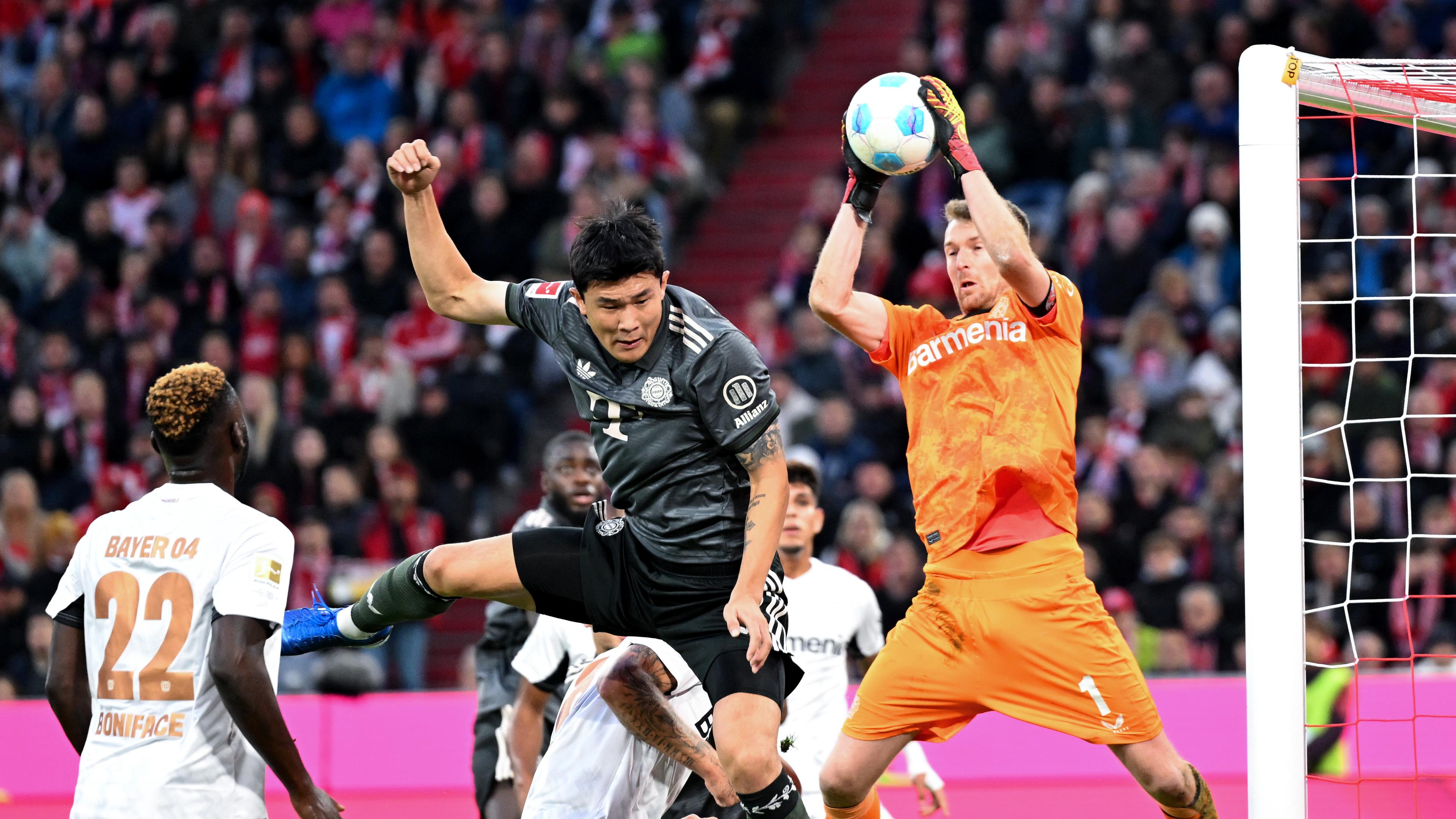 Fußball: FC Bayern München gegen Bayer Leverkusen.