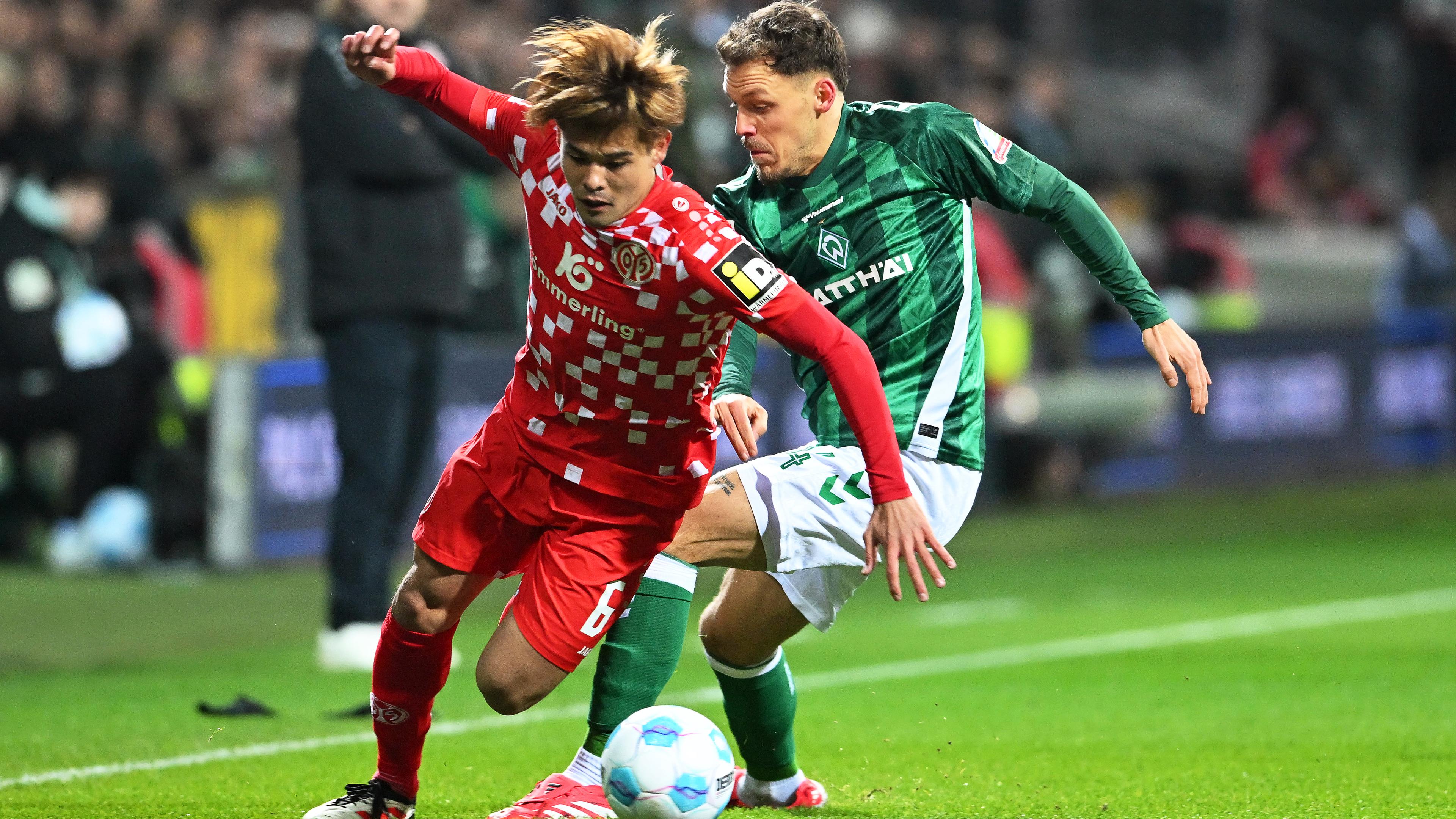 Fußball-Bundesliga: Werder Bremen gegen Mainz 05.