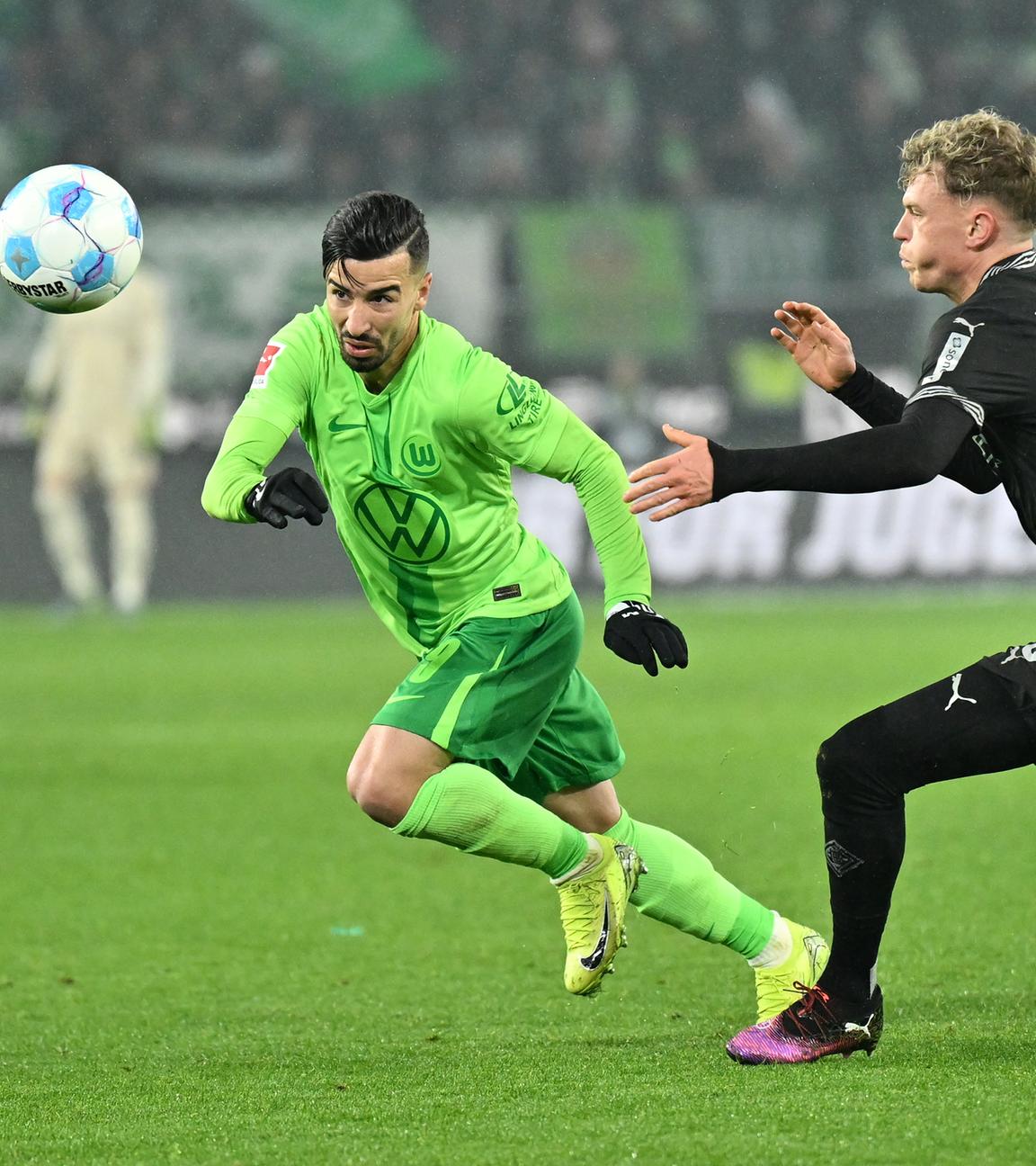 Fußball-Bundesliga: Wolfsburg - Mönchengladbach.