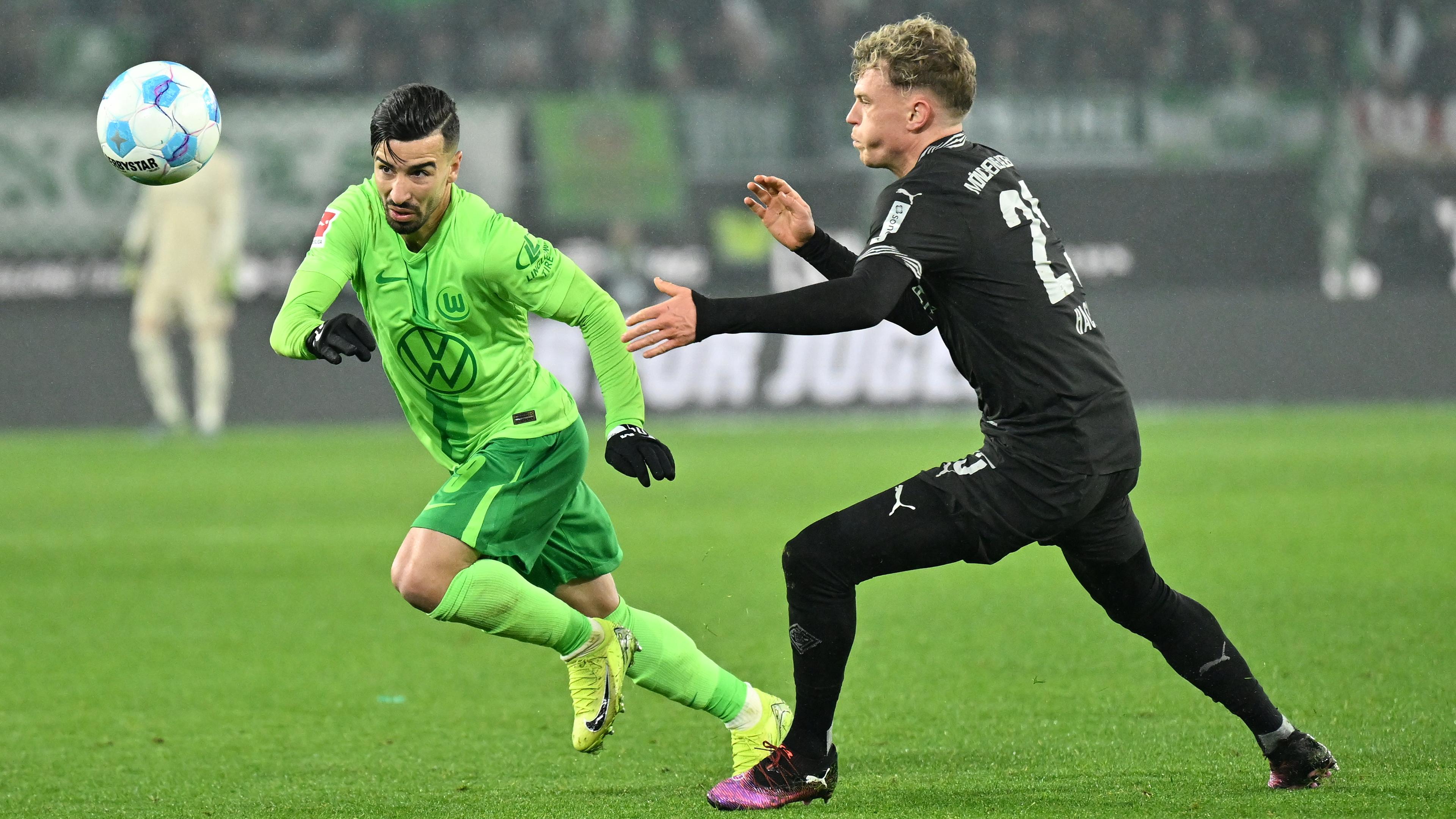 Fußball-Bundesliga: Wolfsburg - Mönchengladbach.