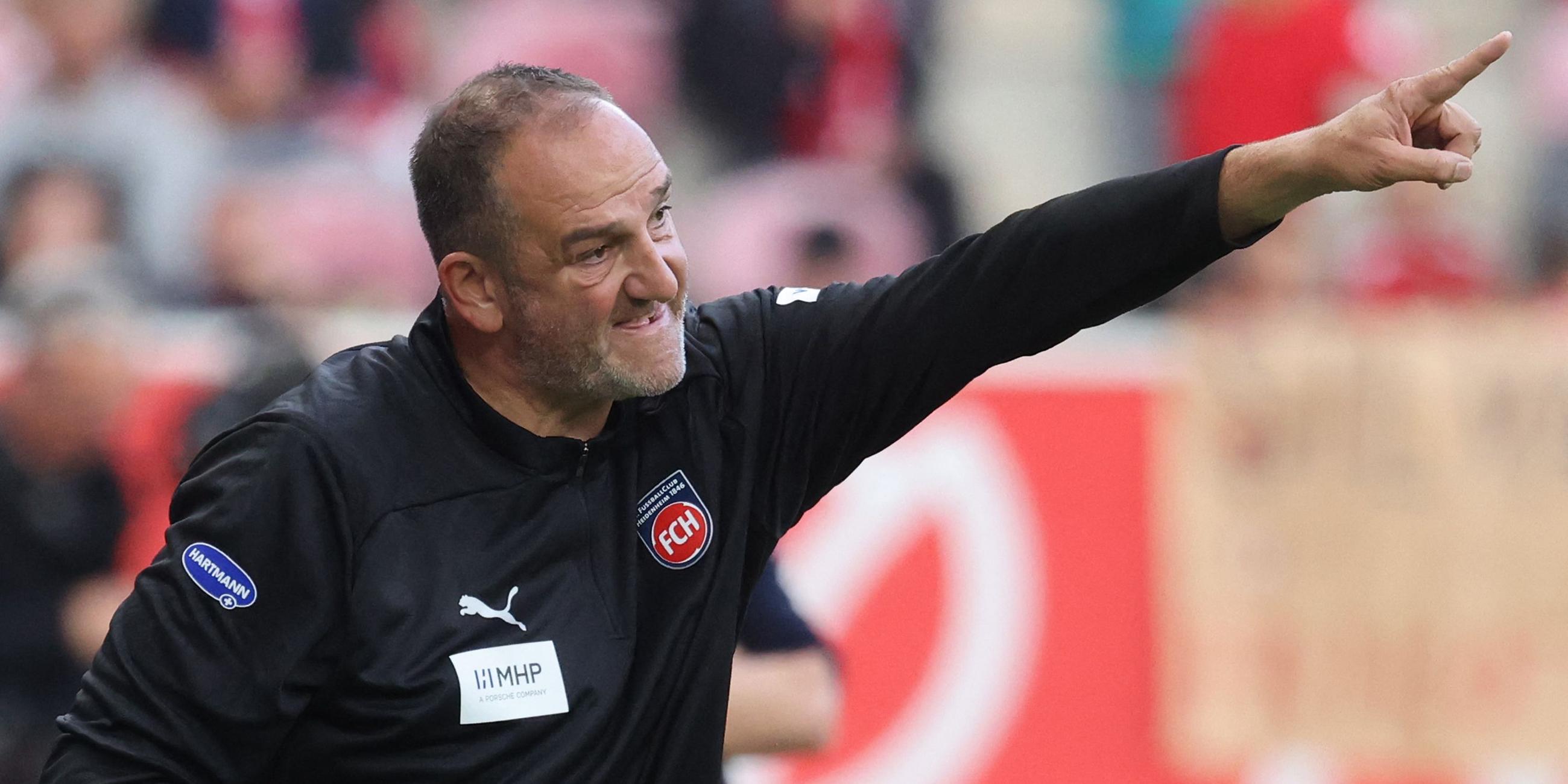 Fußball: Trainer Frank Schmidt vom 1. FC Heidenheim.