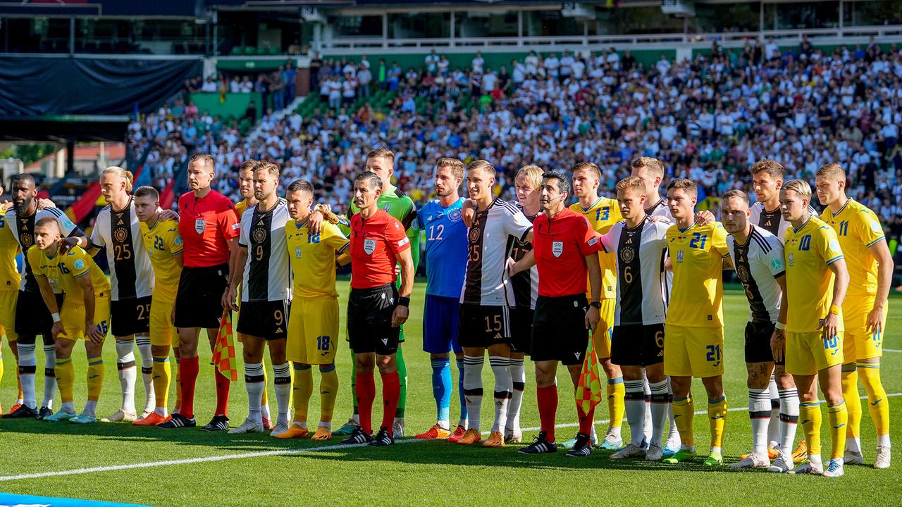 Fußball-Testspiel Deutschland - Ukraine vom 12