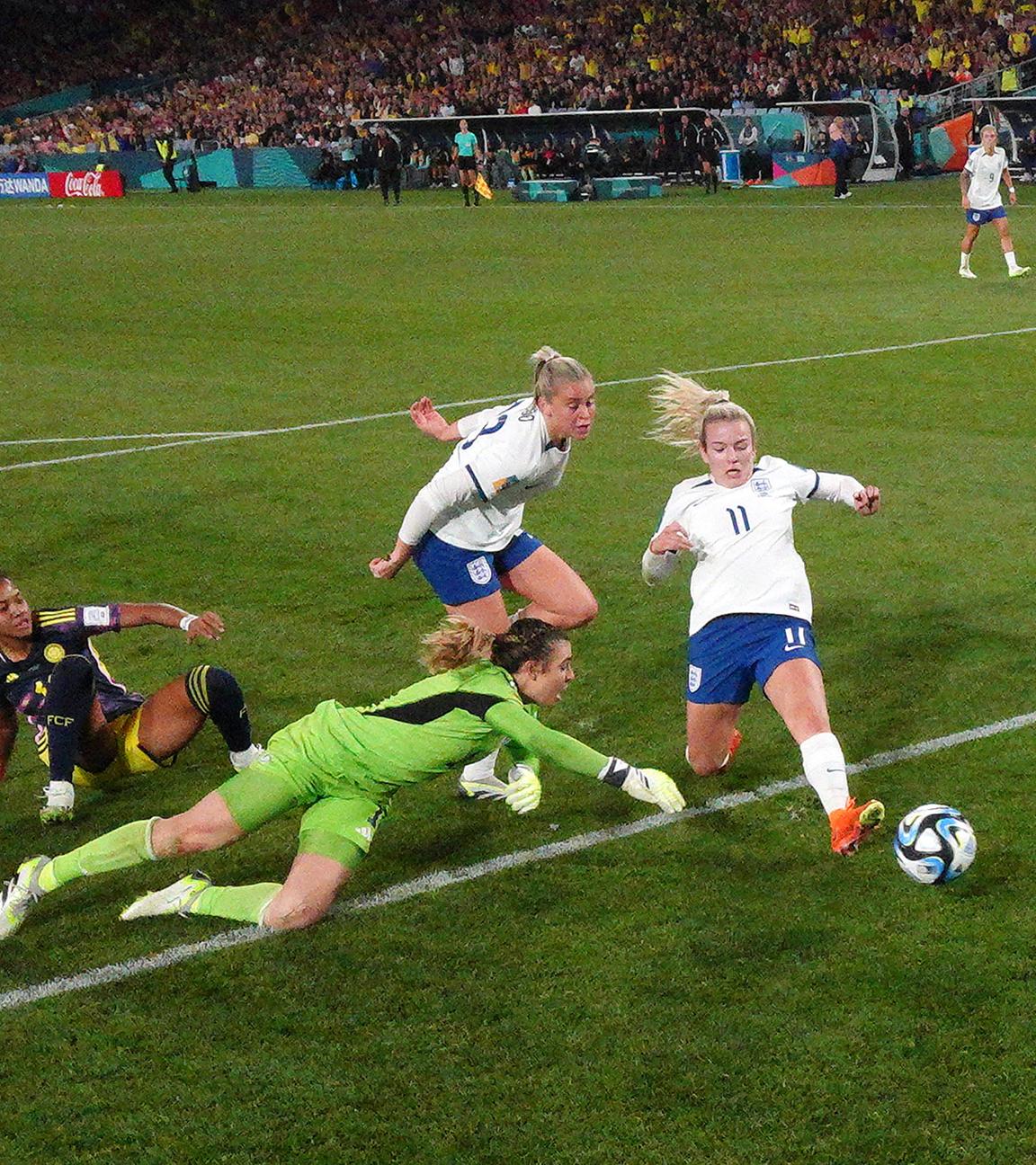 Australien, Sydney: Fußball, Frauen: WM, England - Kolumbien, Finalrunde, Viertelfinale