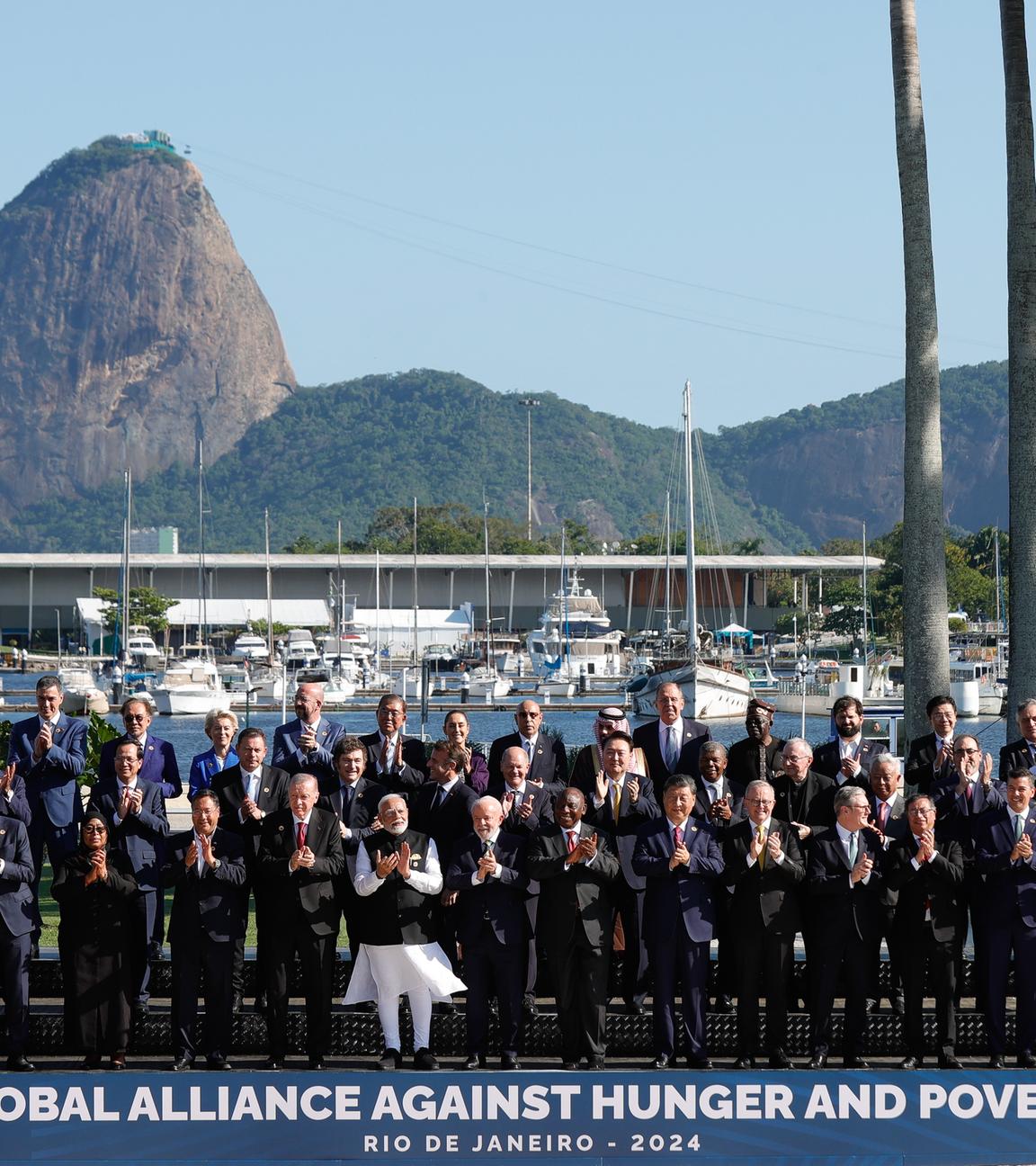 Die Staats- und Regierungschefs der G20-Gruppe in Brasilien.