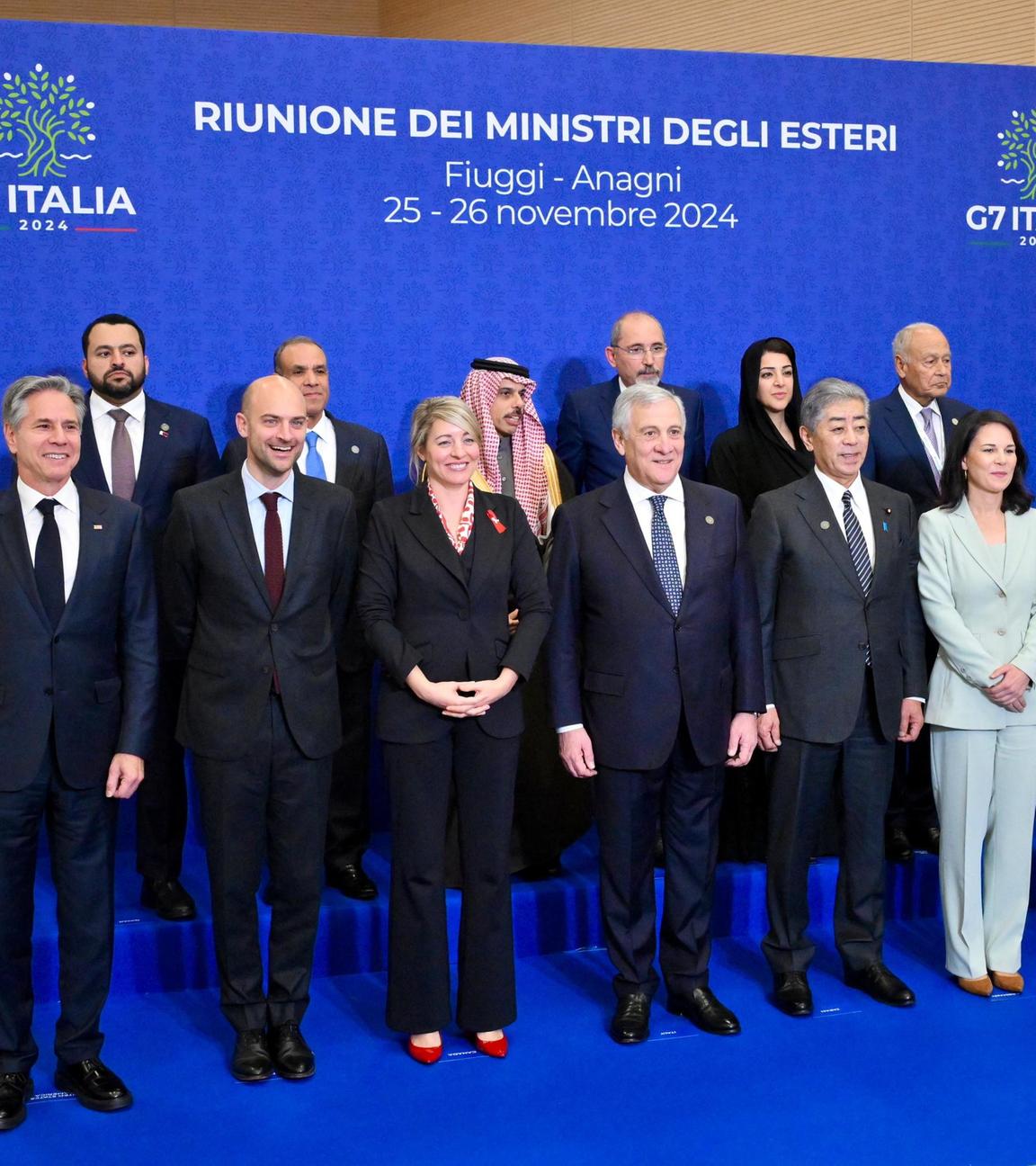 Die Außenminister der G7-Staaten beim Treffen im italienischen Fiuggi.