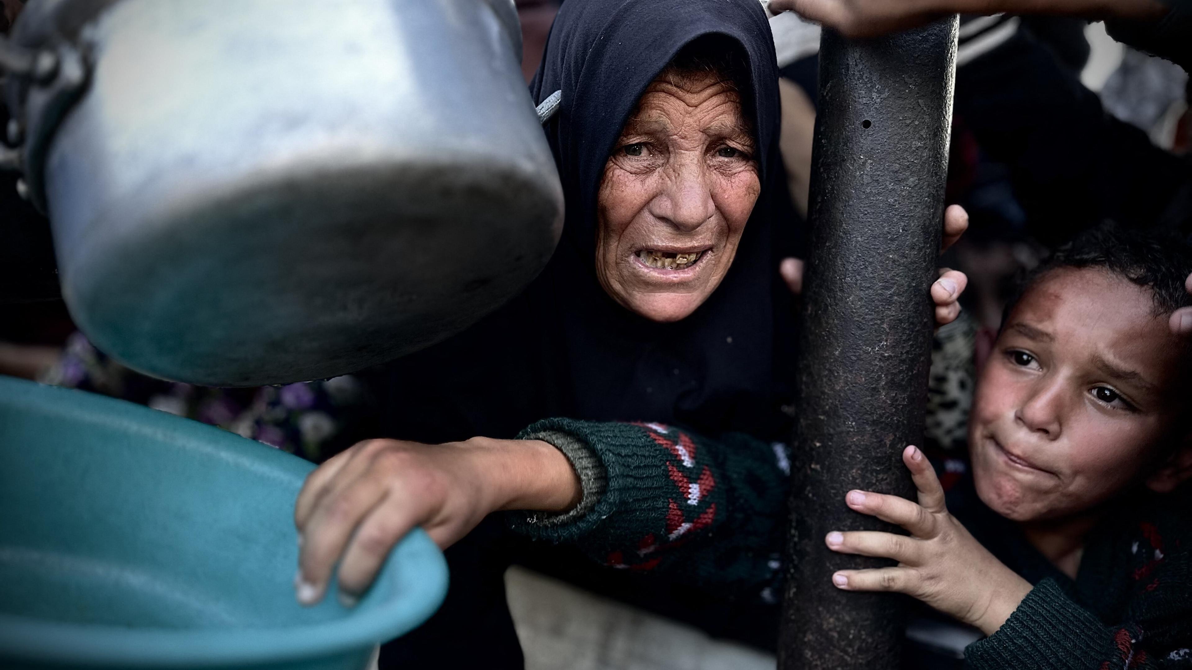 Menschen in Gaza hungern