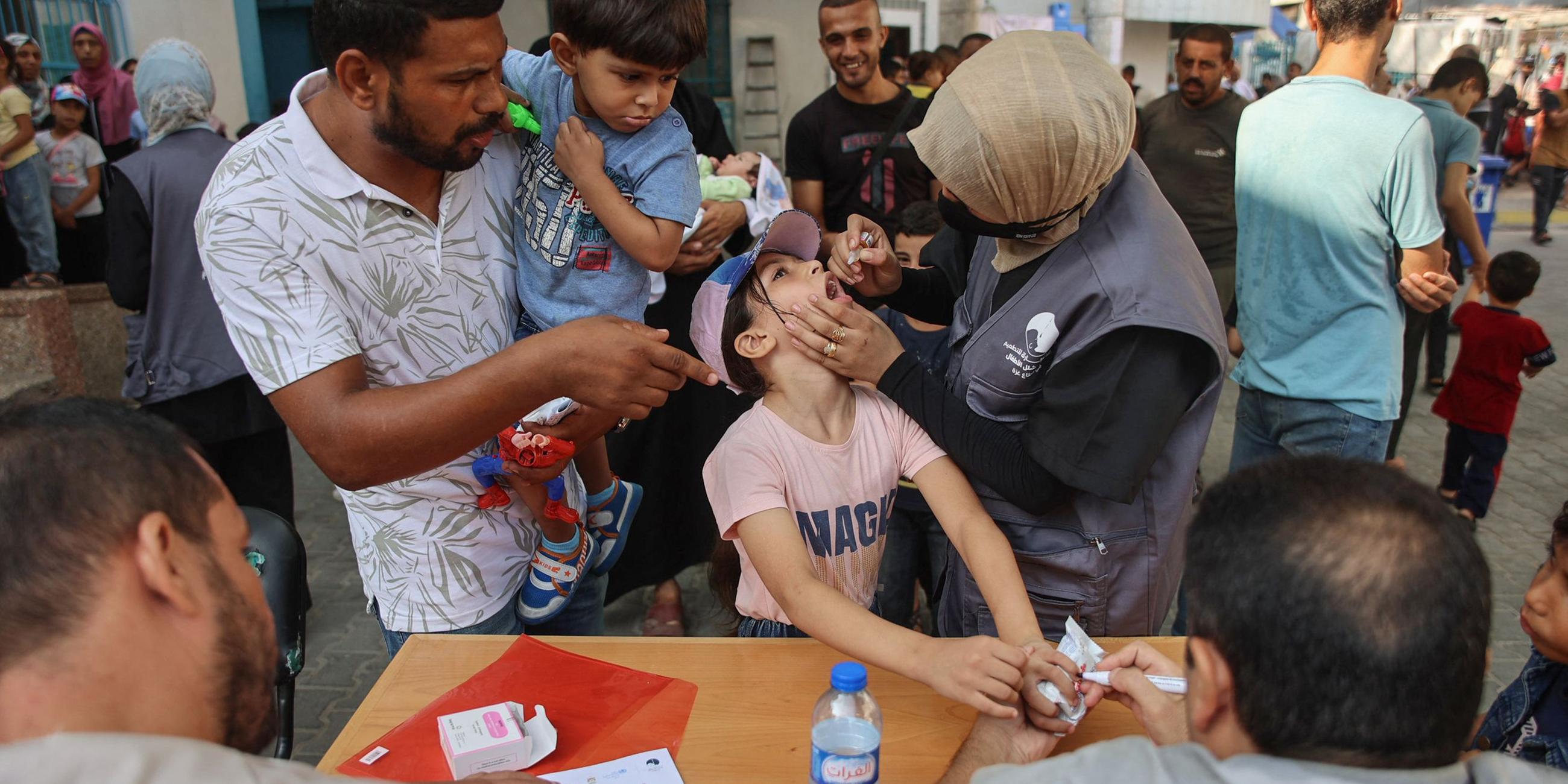 Polio-Impfungen im Gazastreifen