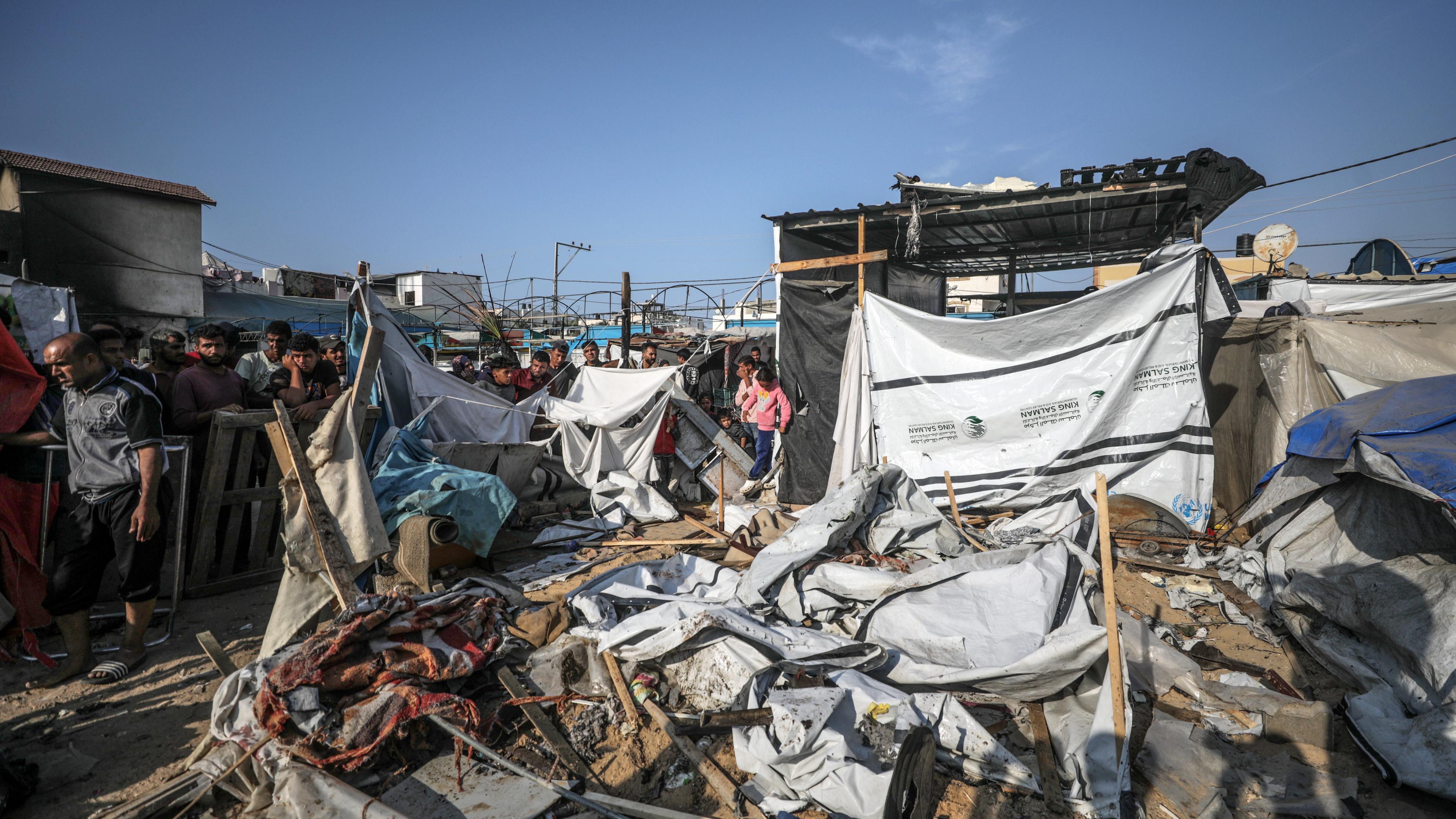 Zerstörtes Haus in Gaza