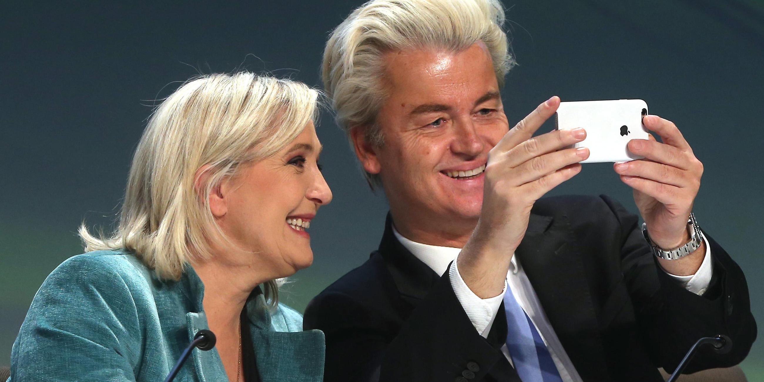 Geert Wilder und Marine le Pen, Archivbild