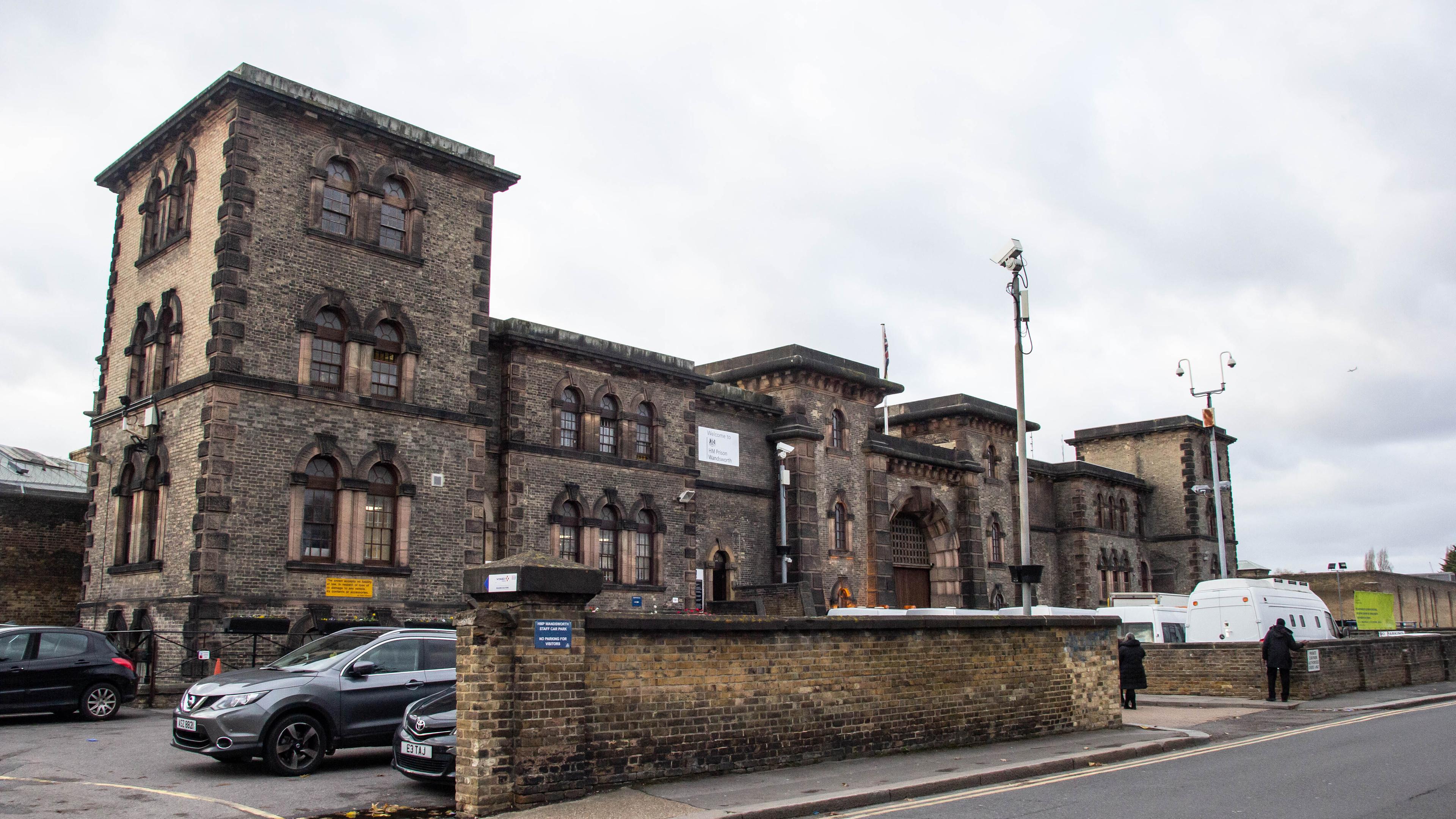 Großbritannien, London: Außenaufnahme des HM Prison Wandsworth in London. Archivbild