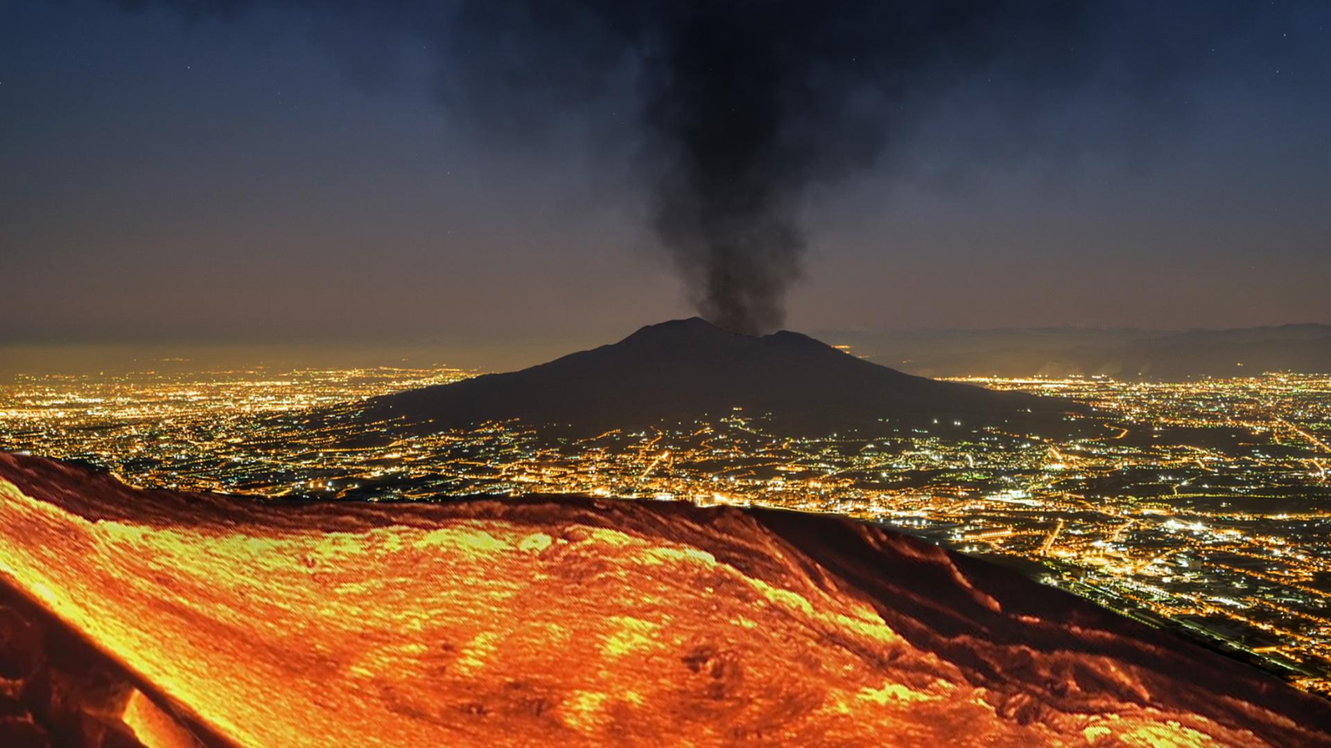 Vulkan Auf Sizilien Atna Spuckt Asche Und Lava Zdfheute