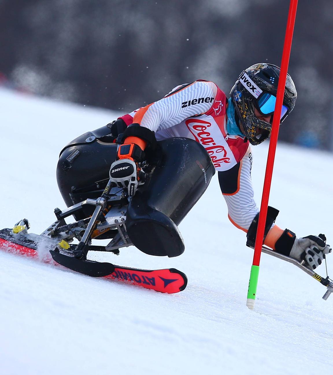 Georg Kreiter in Aktion bei den Paralympics 2018 in Pyeongchang.