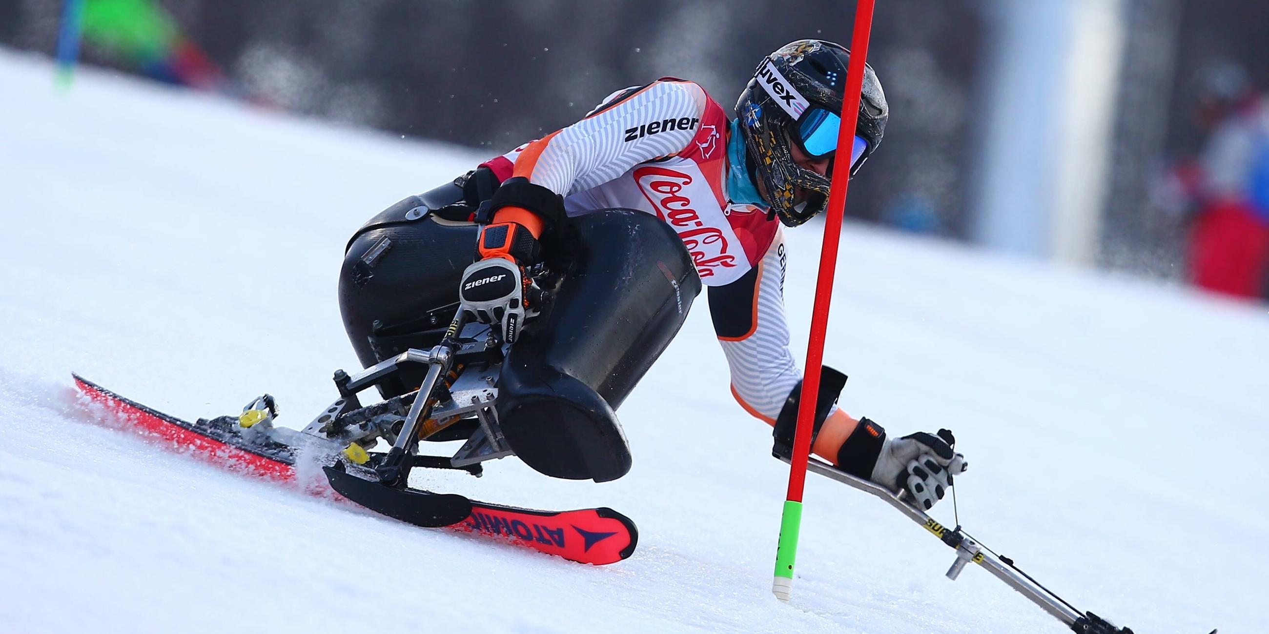 Georg Kreiter in Aktion bei den Paralympics 2018 in Pyeongchang.