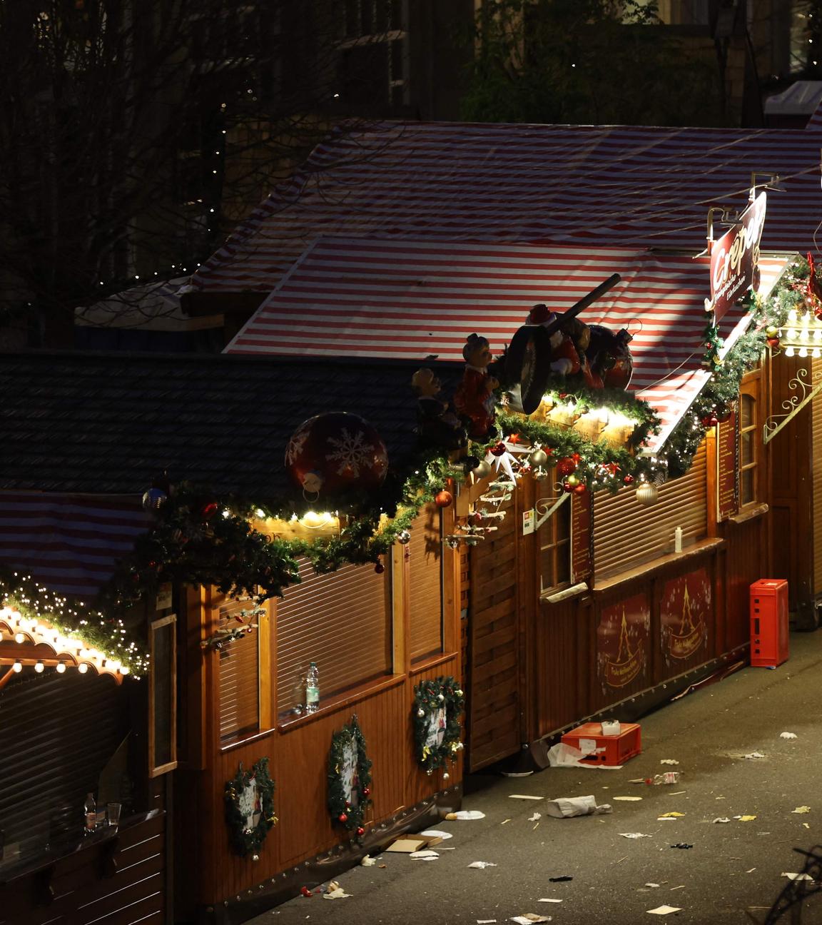 Geschlossener Weihnachtsmarkt in Magdeburg