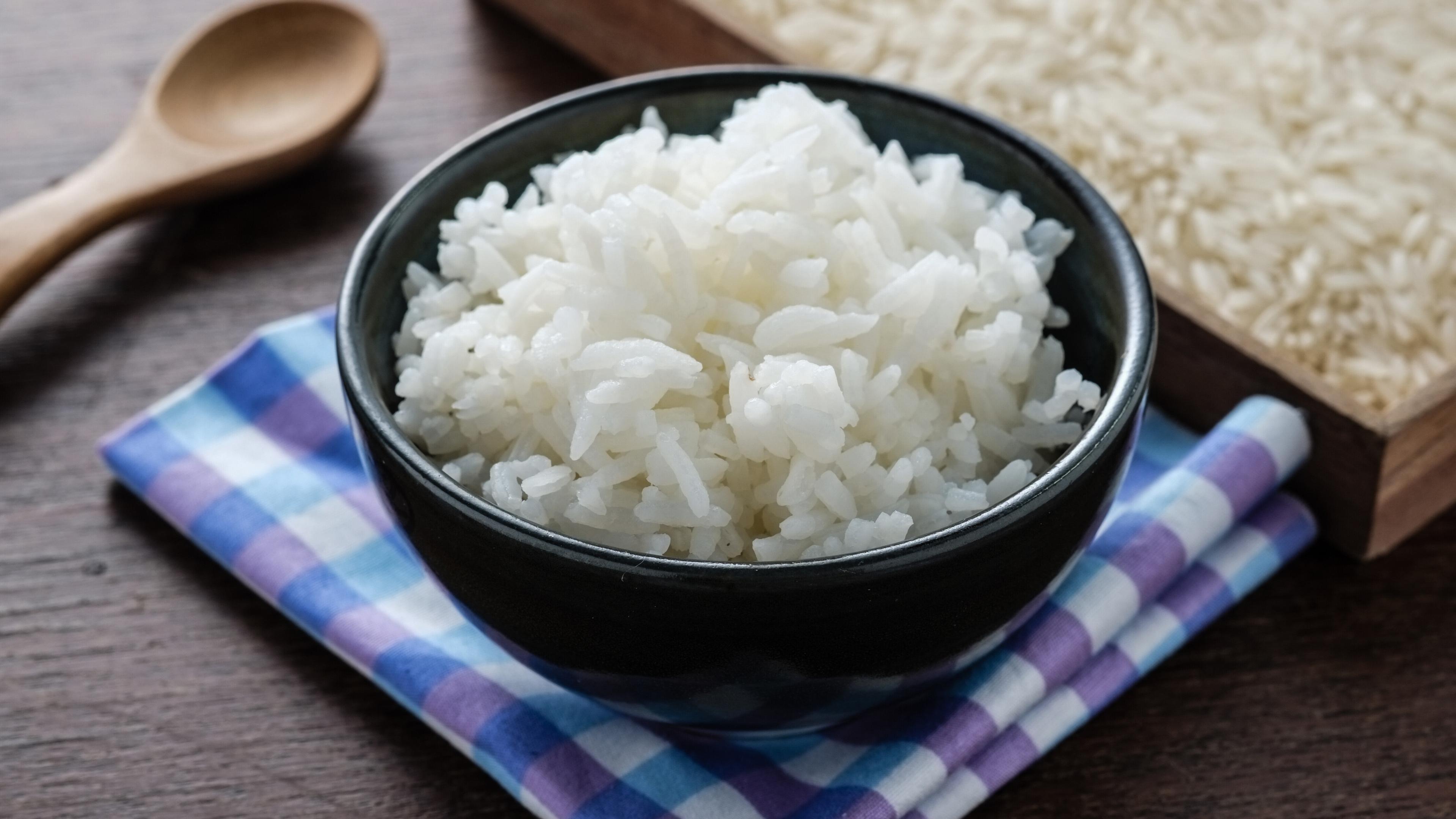 Ein Schale mit Reis