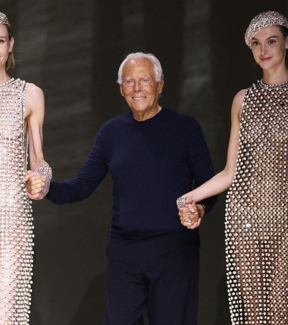 Modeschöpfer Giorgio Armani 