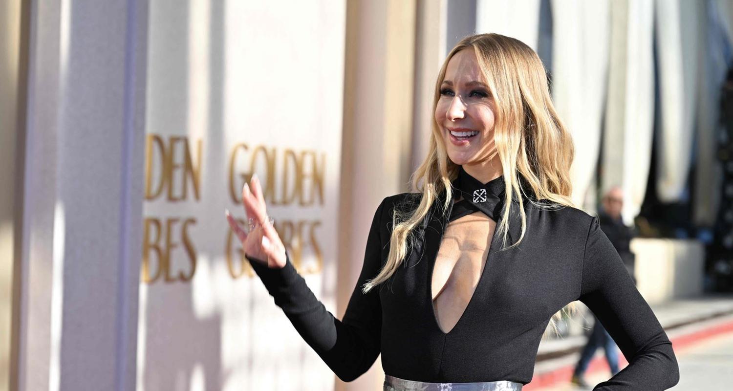 Moderatorin Niki Glaser bei den Vorbereitungen für die Golden Globes: Als erste Frau überhaupt wird die US-Comedienne die Veranstaltung alleine moderieren.