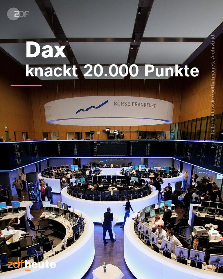 Grafik, Dax knackt 20.000 Punkte