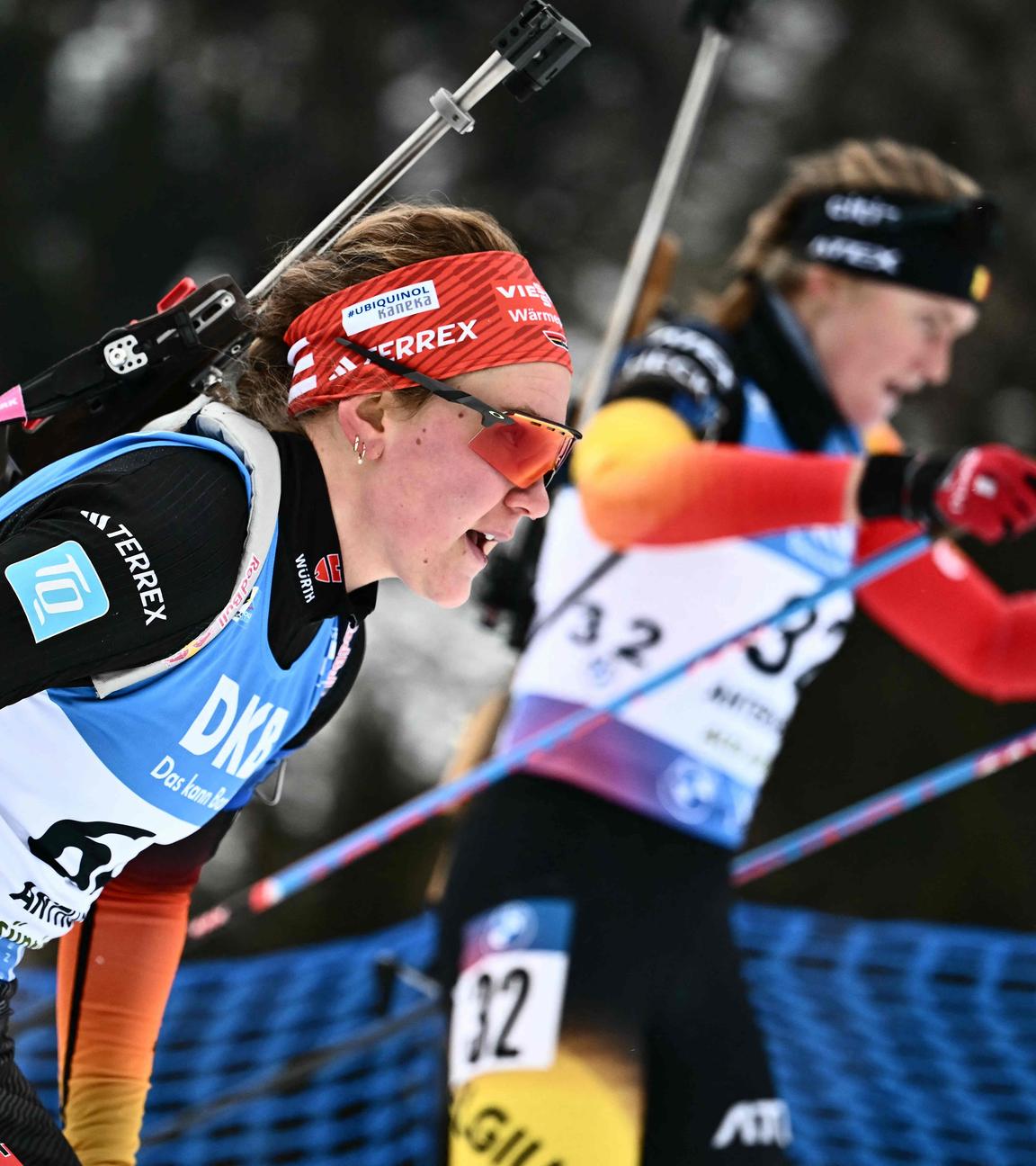 Die Deutsche Selina Grotian startet beim IBU Biathlon World Cup in Antholz-Anterselva.