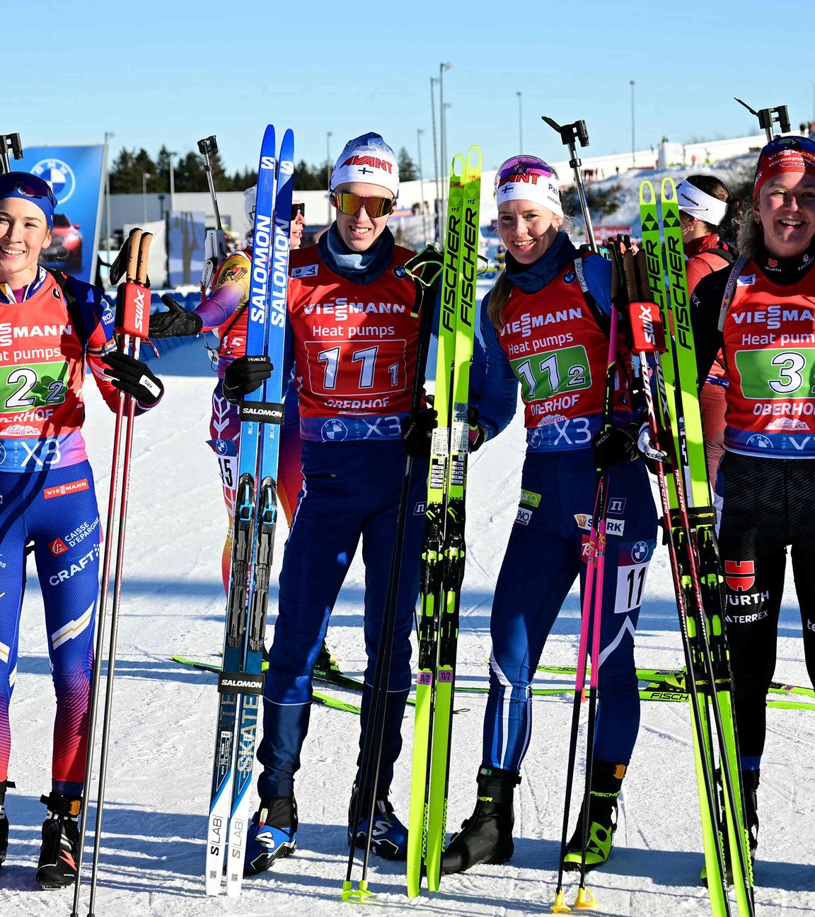 Selina Grotian und Justus Strelow gewinnen Biathlon Mixed Wettbewerb