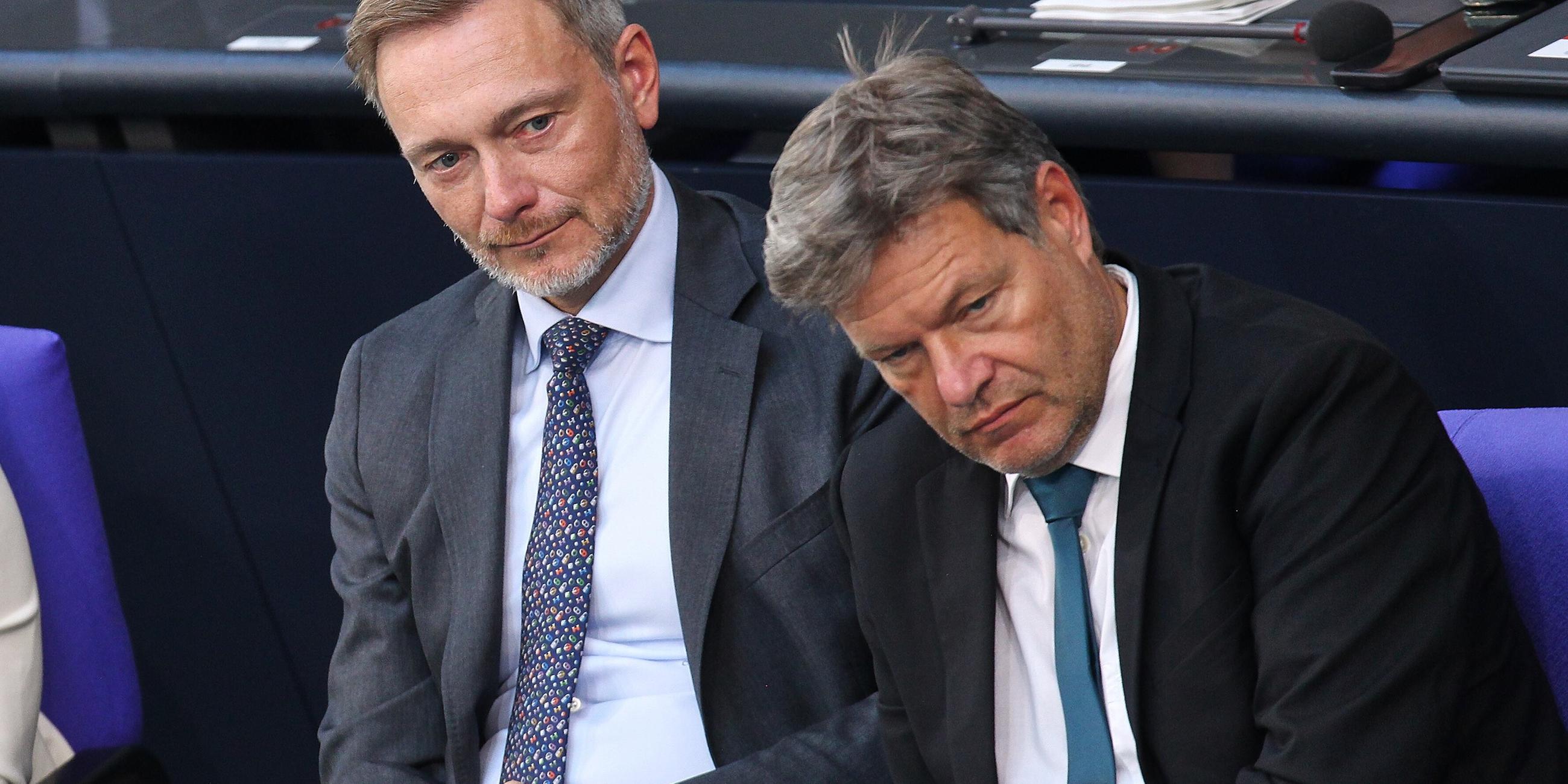 Christian Lindner und Robert Habeck