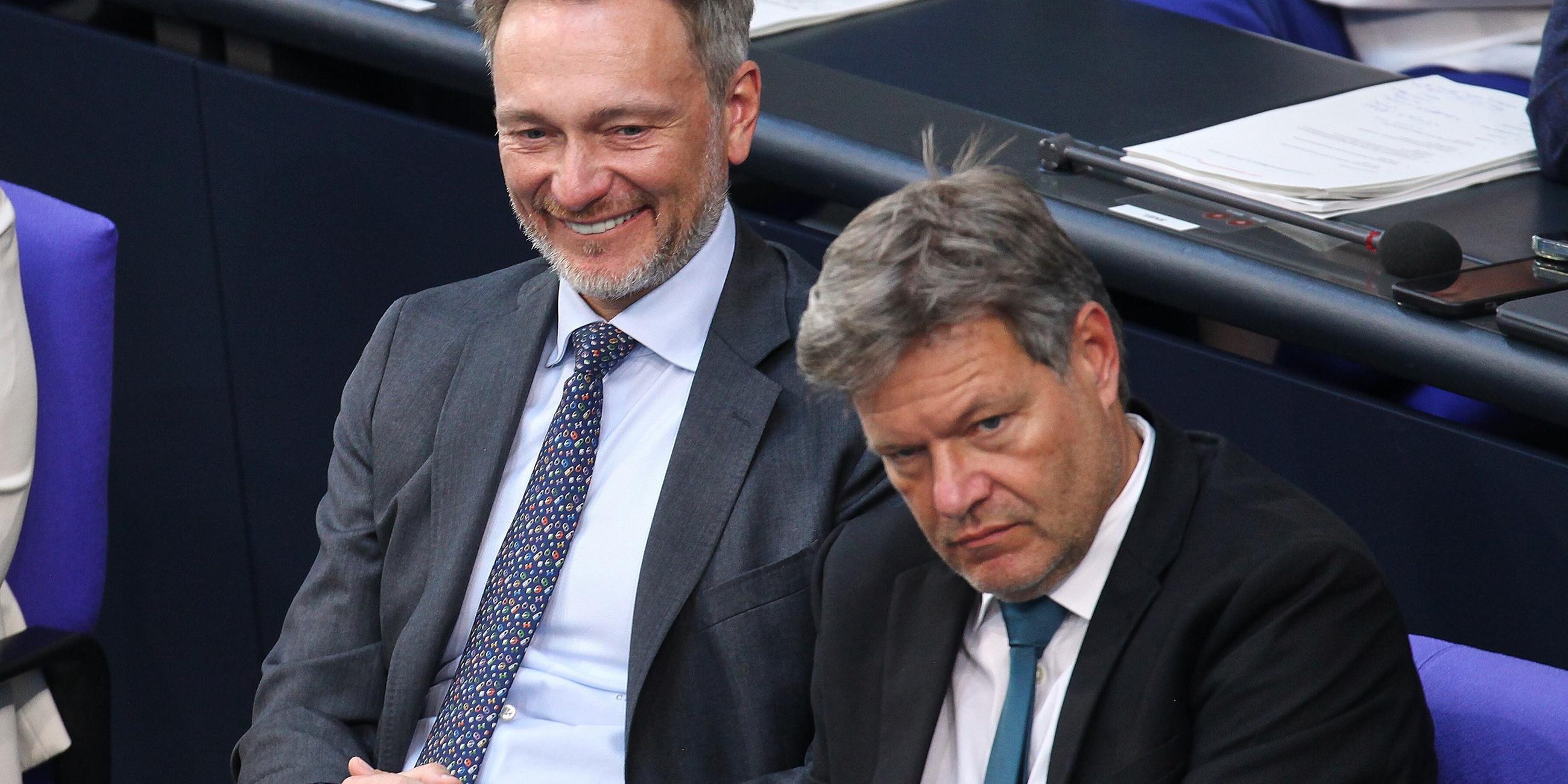 Christian Lindner und Robert Habeck