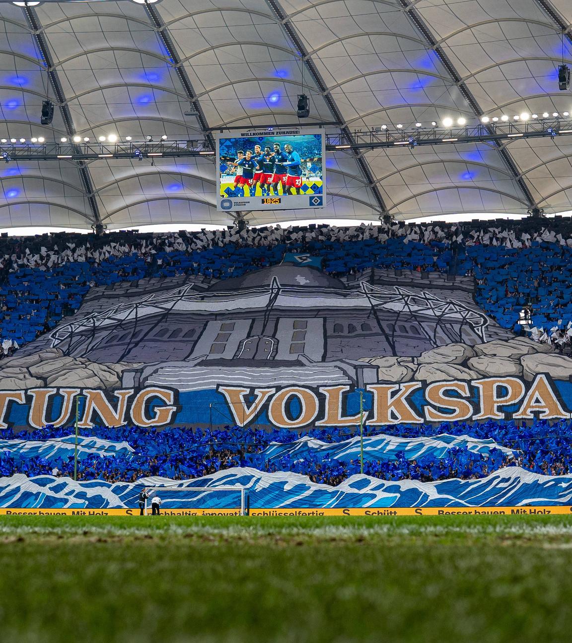 Choreo der Fans des Hamburger SV