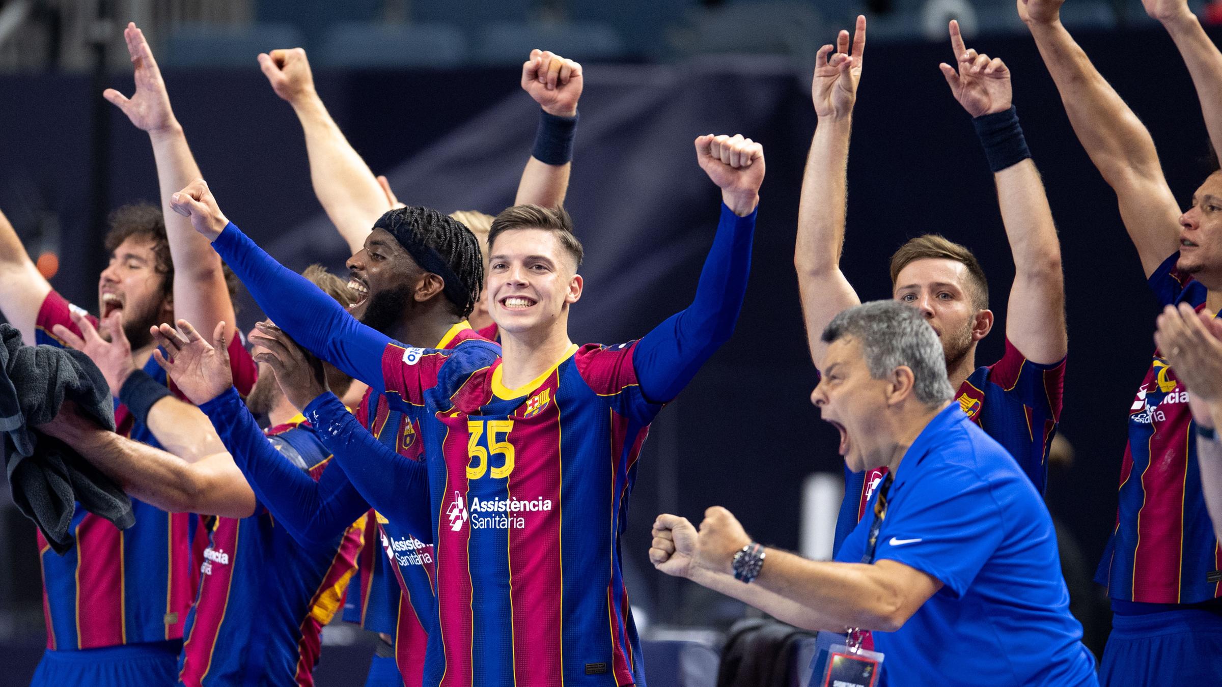 Handball Champions League Barcelona Kront Perfekte Saison Zdfheute