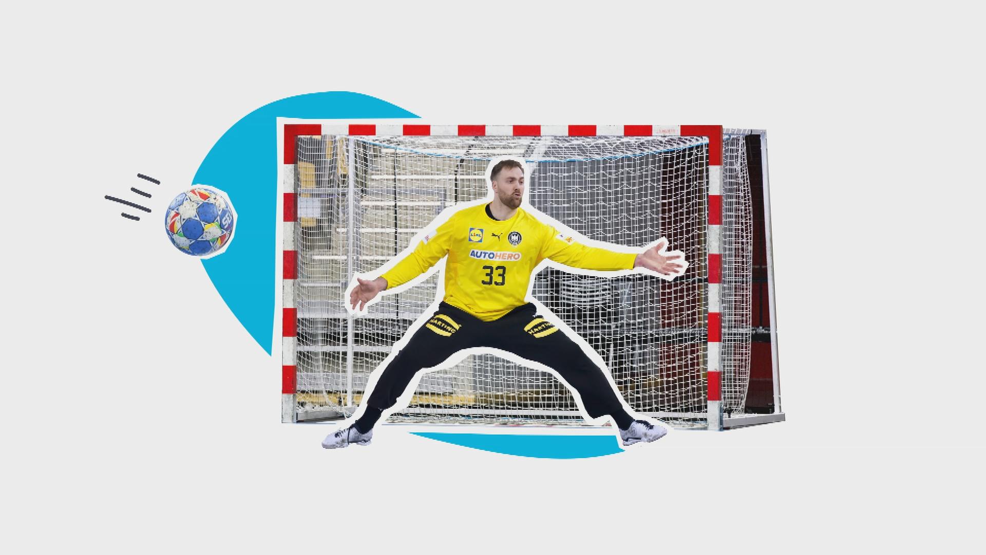 Handball-Torwart - Grafik