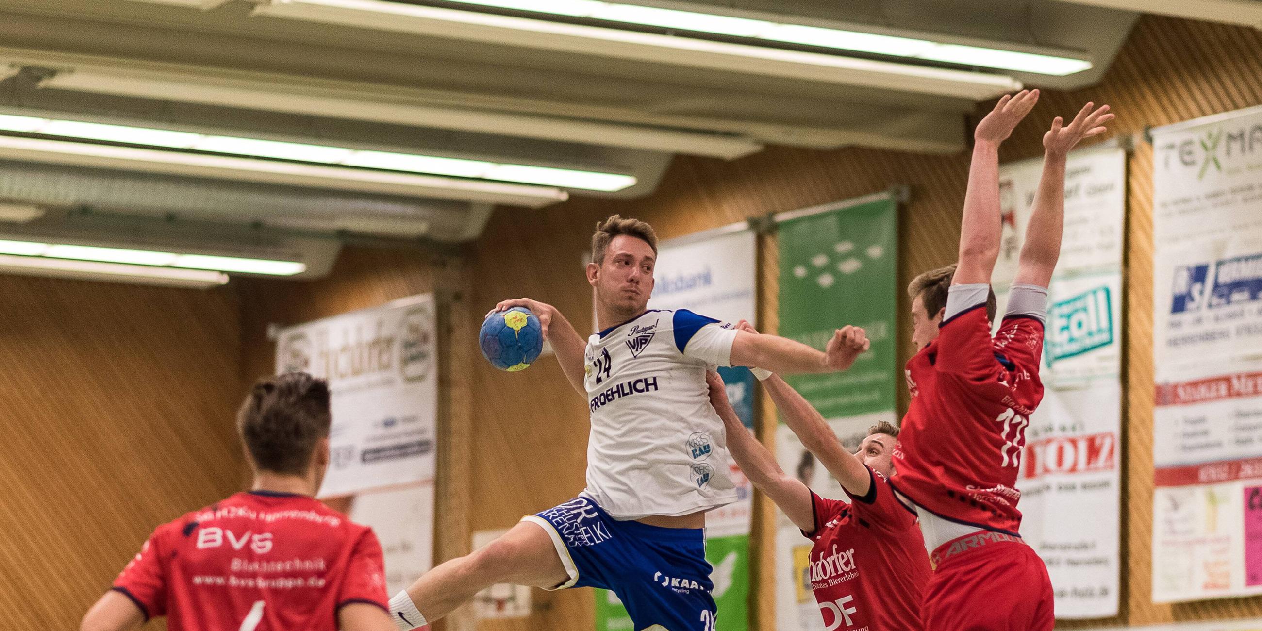 Sprungwurf beim Handball