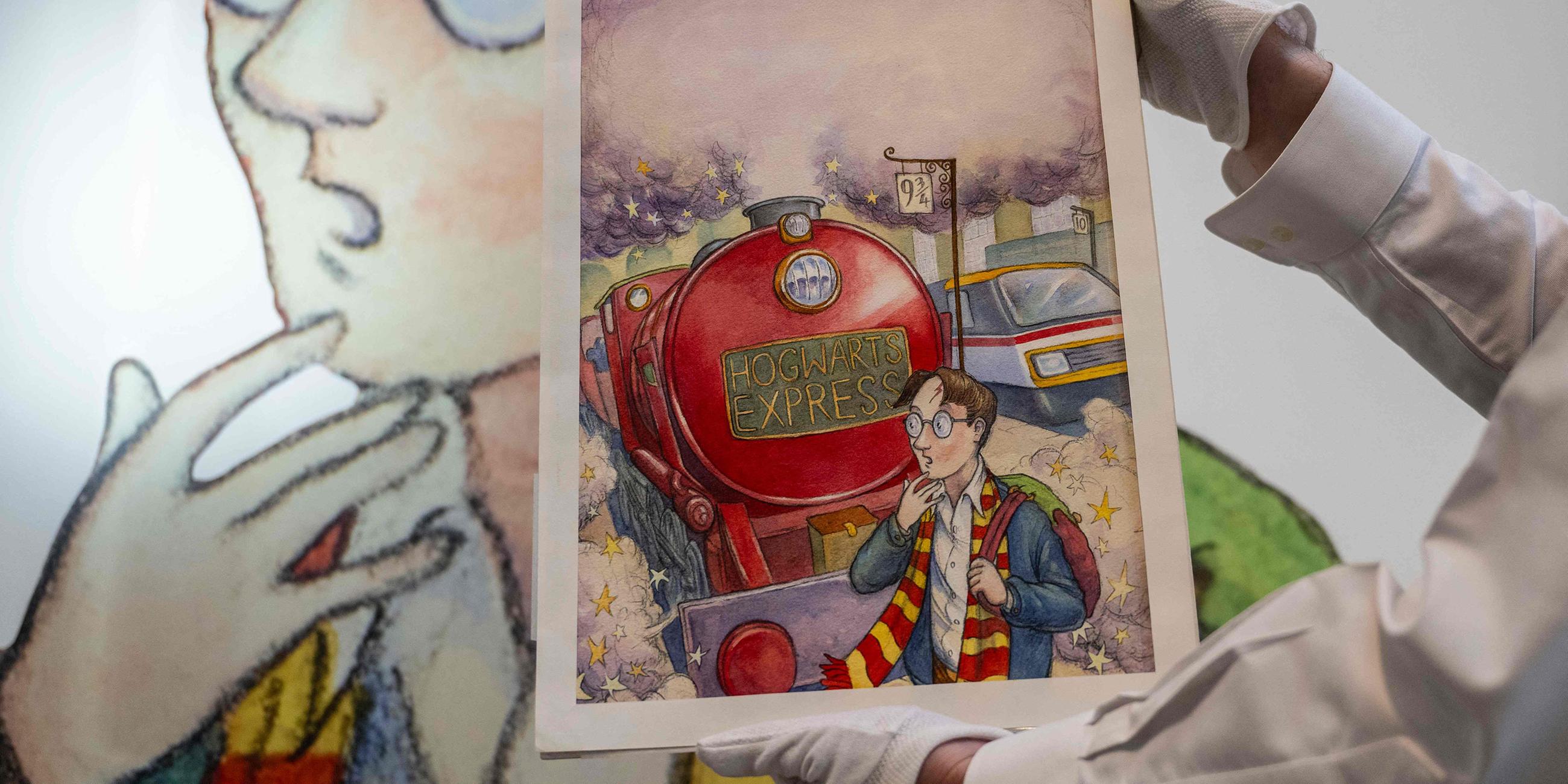 Original-Zeichnung für das Buch Harry Potter und der Stein der Weisen