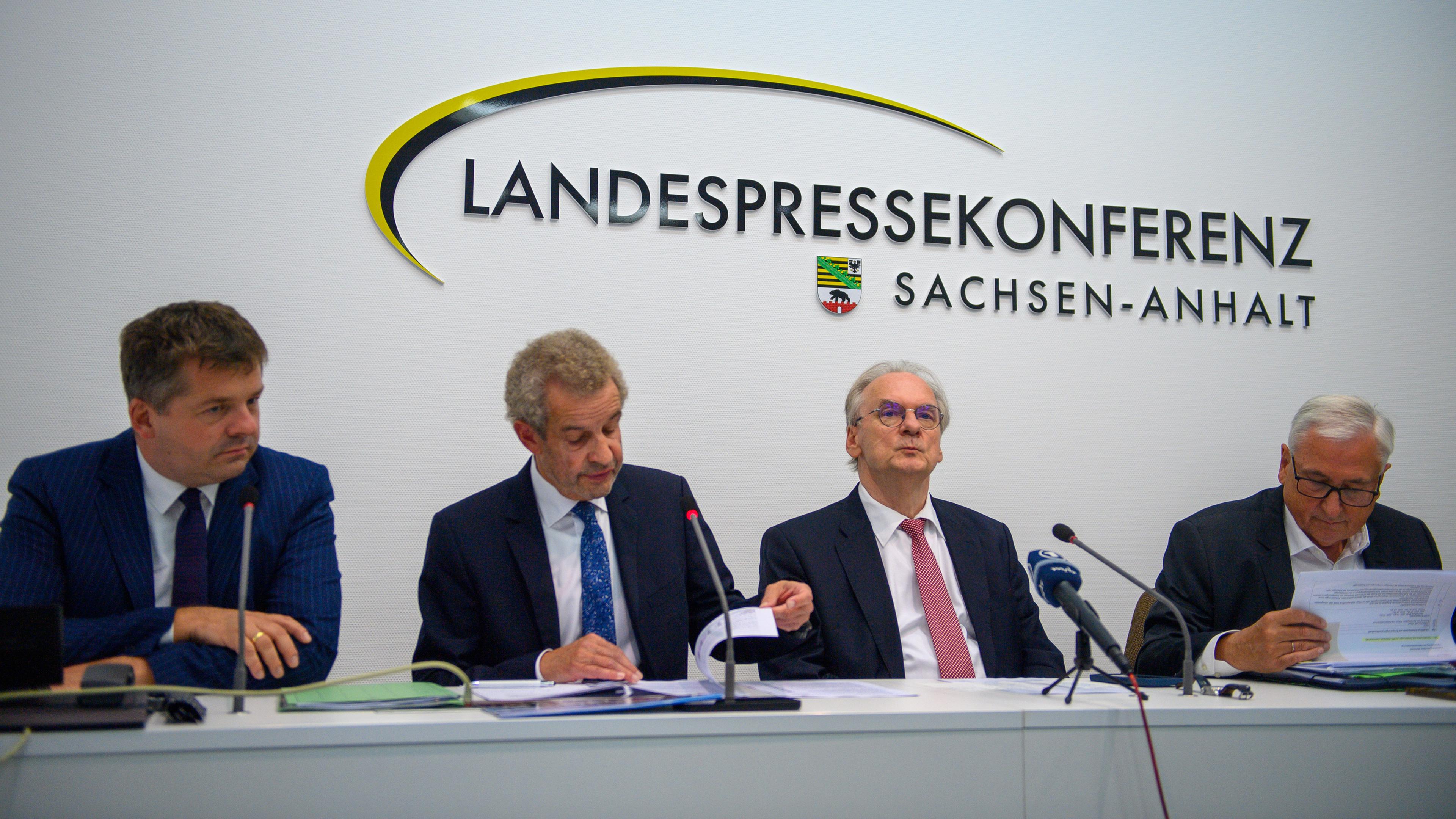 Intel, Landespressekonferenz mit Reiner Haseloff, Ministerpräsident des Landes Sachsen-Anhalt