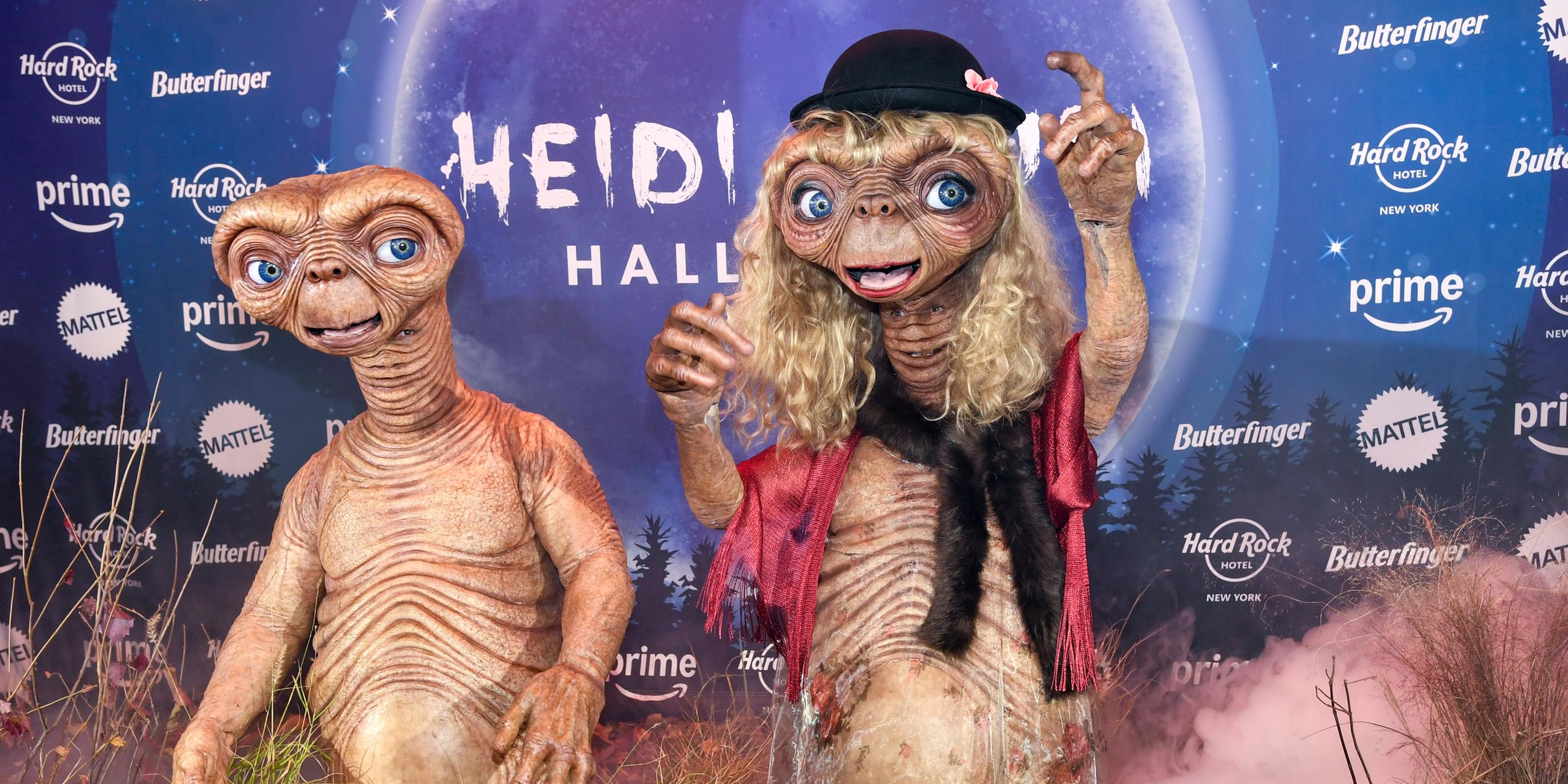 Tom Kaulitz und Heidi Klum ließen sich dieses Jahr als E.T. stylen