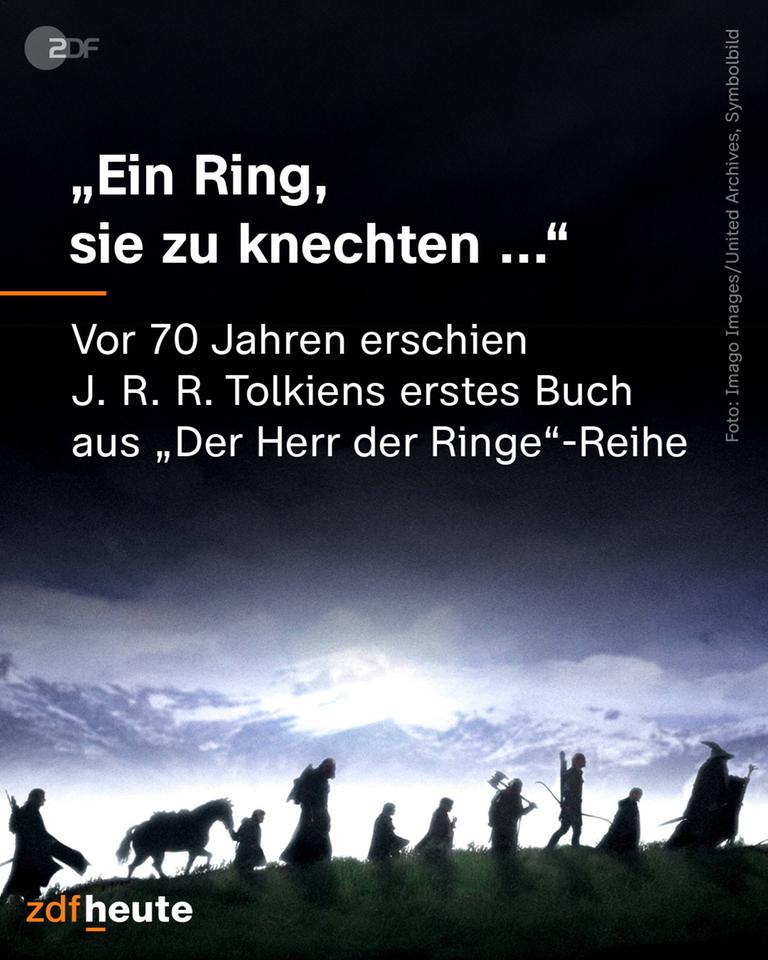 "Ein Ring sie zu knechten..." - Vor 70 Jahren erschien J.R.R. Tolkiens erstes Buch aus "Der Herr der Ringe"-Reihe